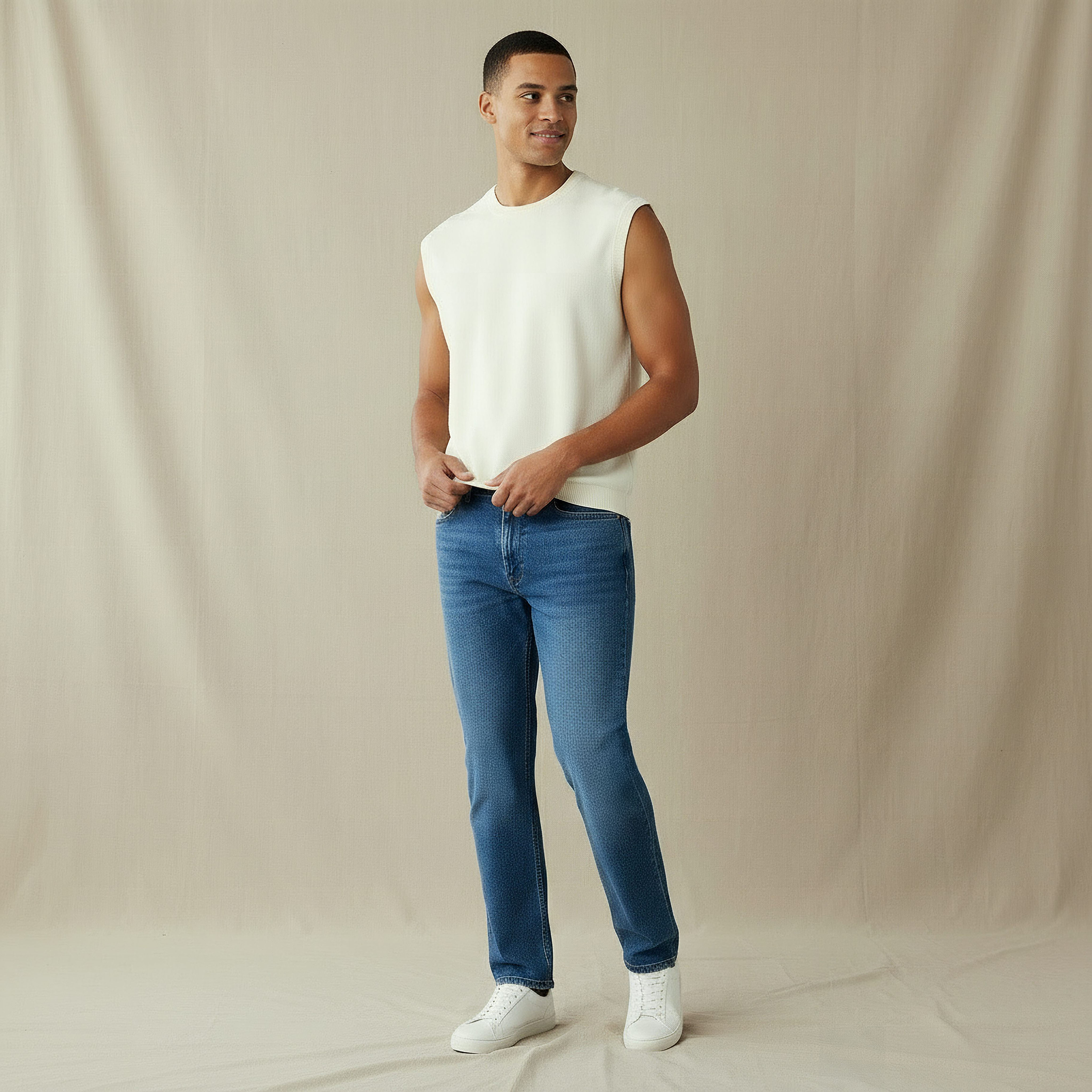 Men Crew Neck Sleeveless Sweater-men-clothing-sweatersandpullovers-image-2