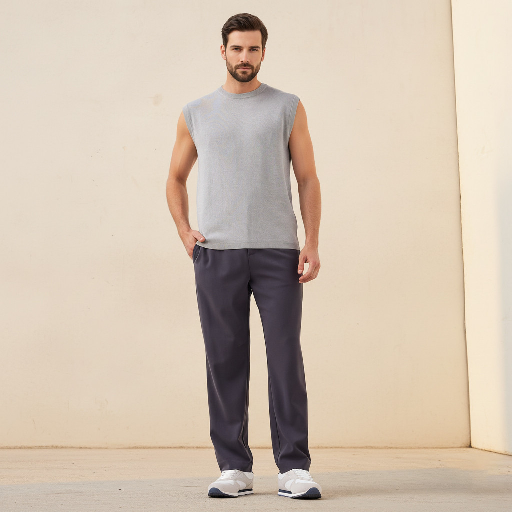 Men Crew Neck Sleeveless Sweater-men-clothing-sweatersandpullovers-image-2