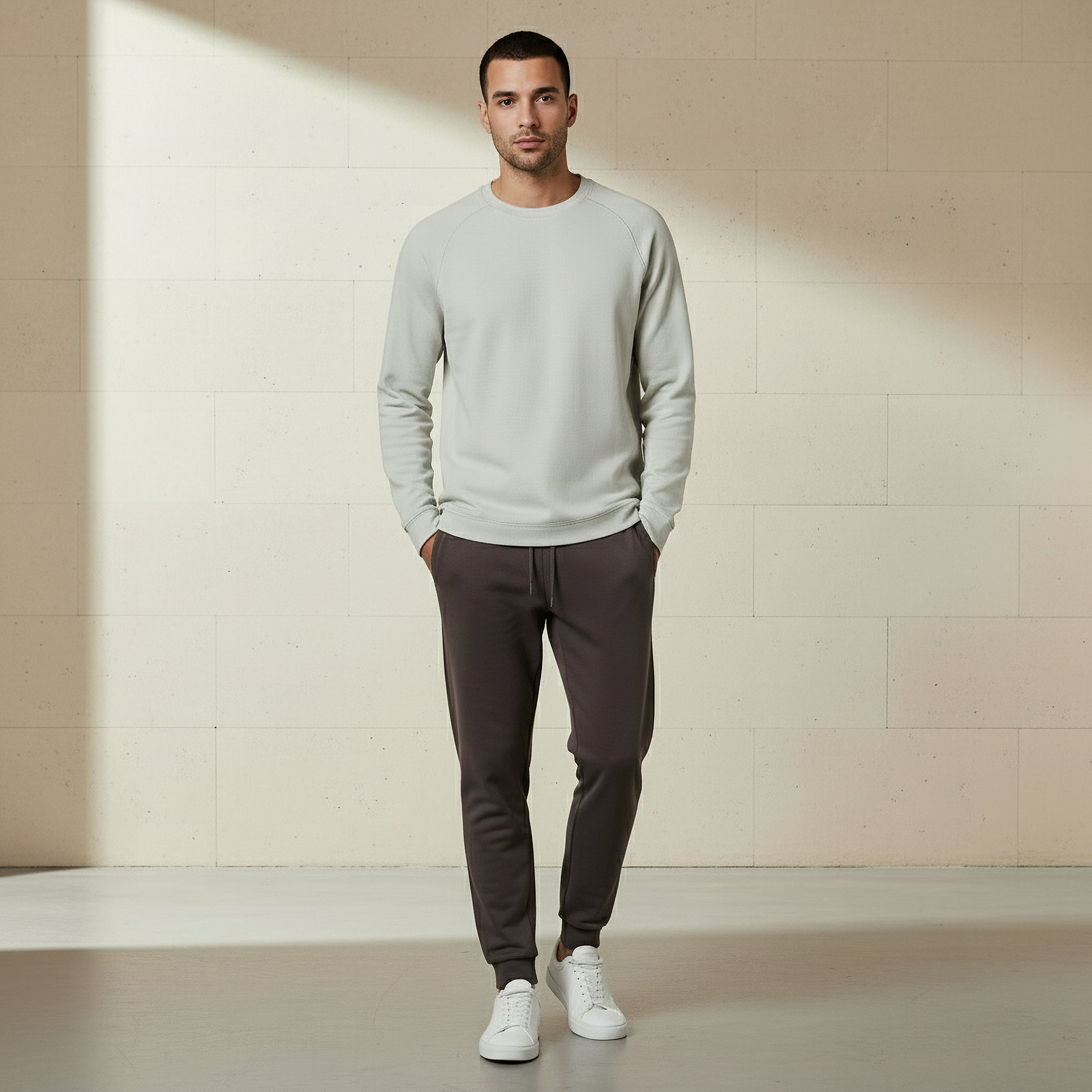 Men Regular Fit Crew Neck Long Sleeve Textured T-shirt-men-clothing-tshirtsandpolos-tshirts-image-2