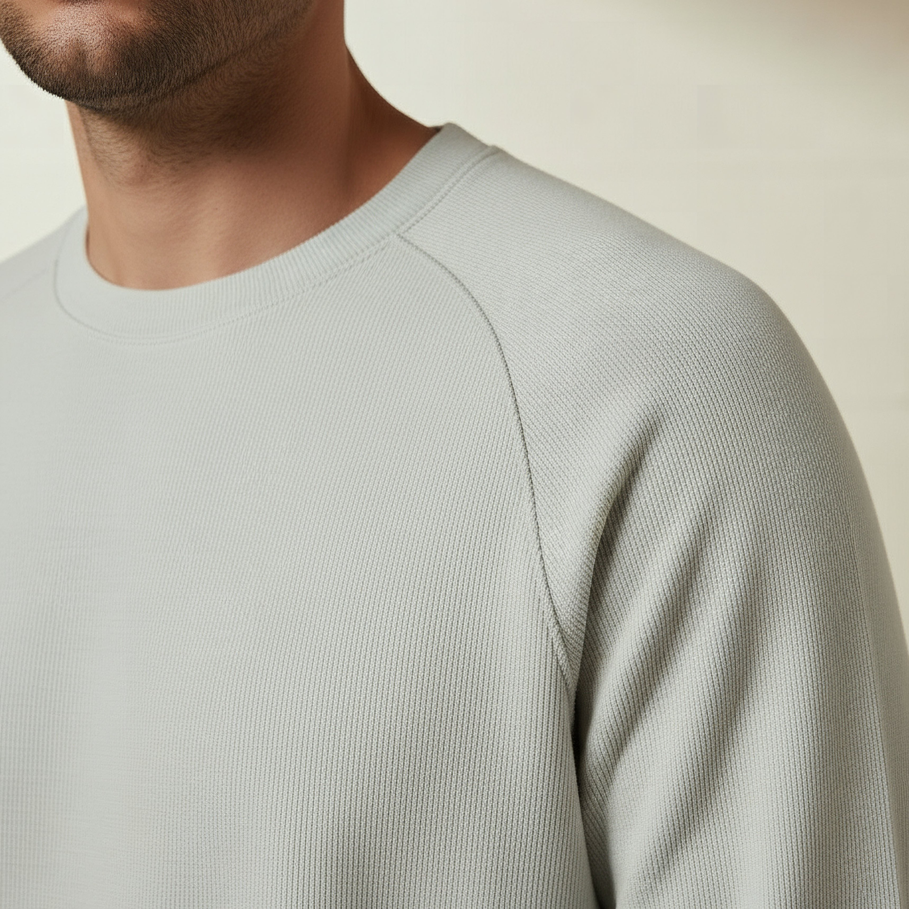 Men Regular Fit Crew Neck Long Sleeve Textured T-shirt-men-clothing-tshirtsandpolos-tshirts-image-4