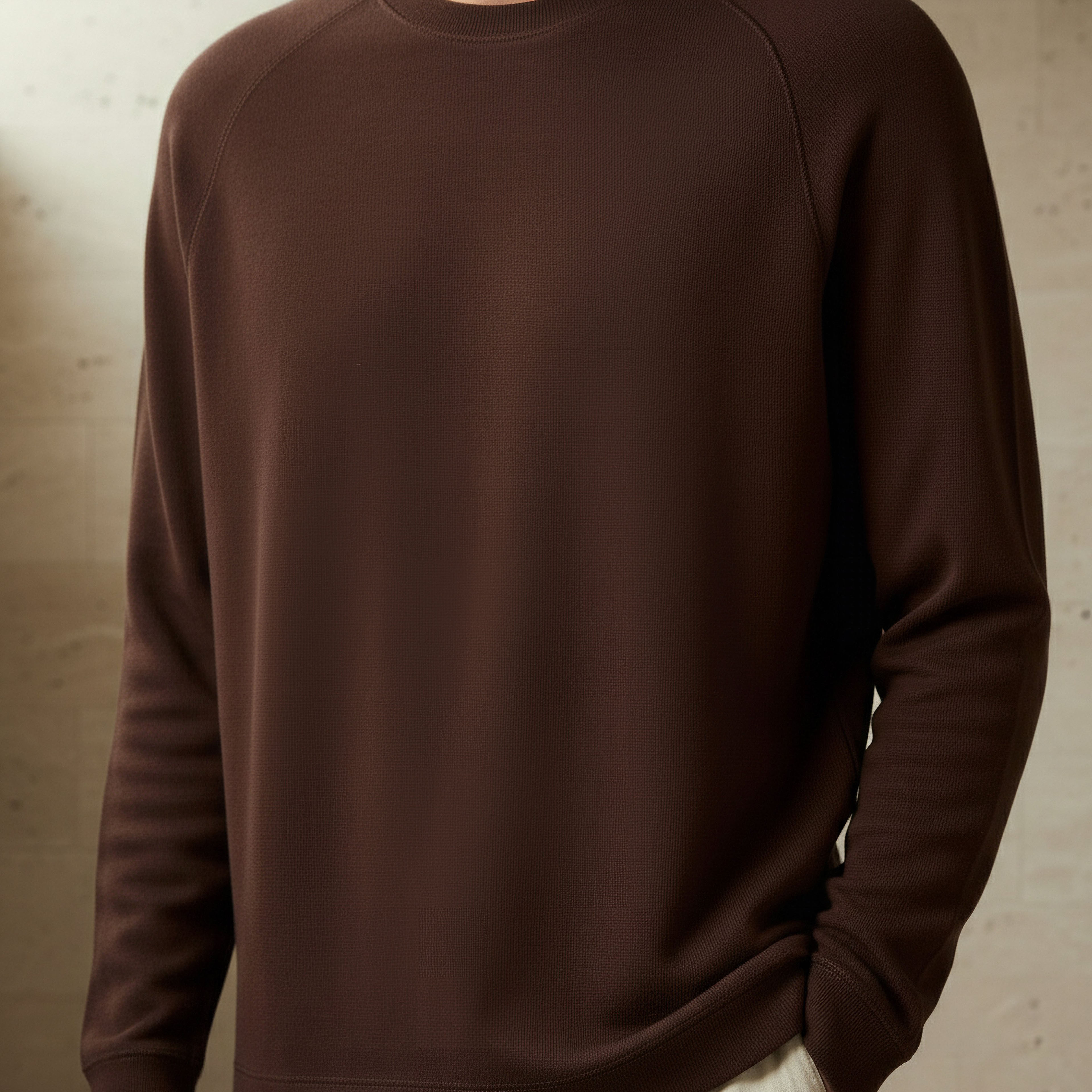 Men Regular Fit Crew Neck Long Sleeve Textured T-shirt-men-clothing-tshirtsandpolos-tshirts-image-4