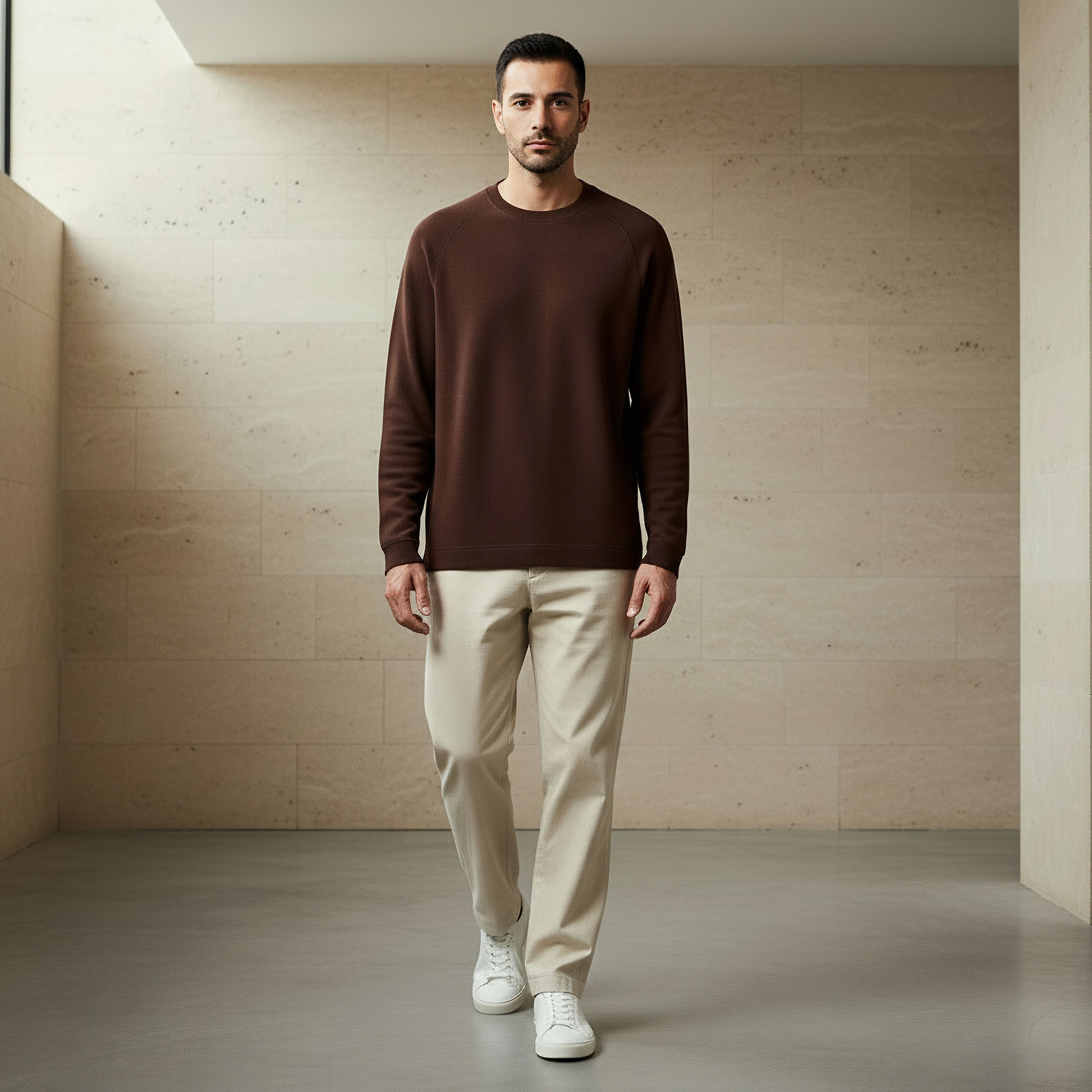 Men Regular Fit Crew Neck Long Sleeve Textured T-shirt-men-clothing-tshirtsandpolos-tshirts-image-5
