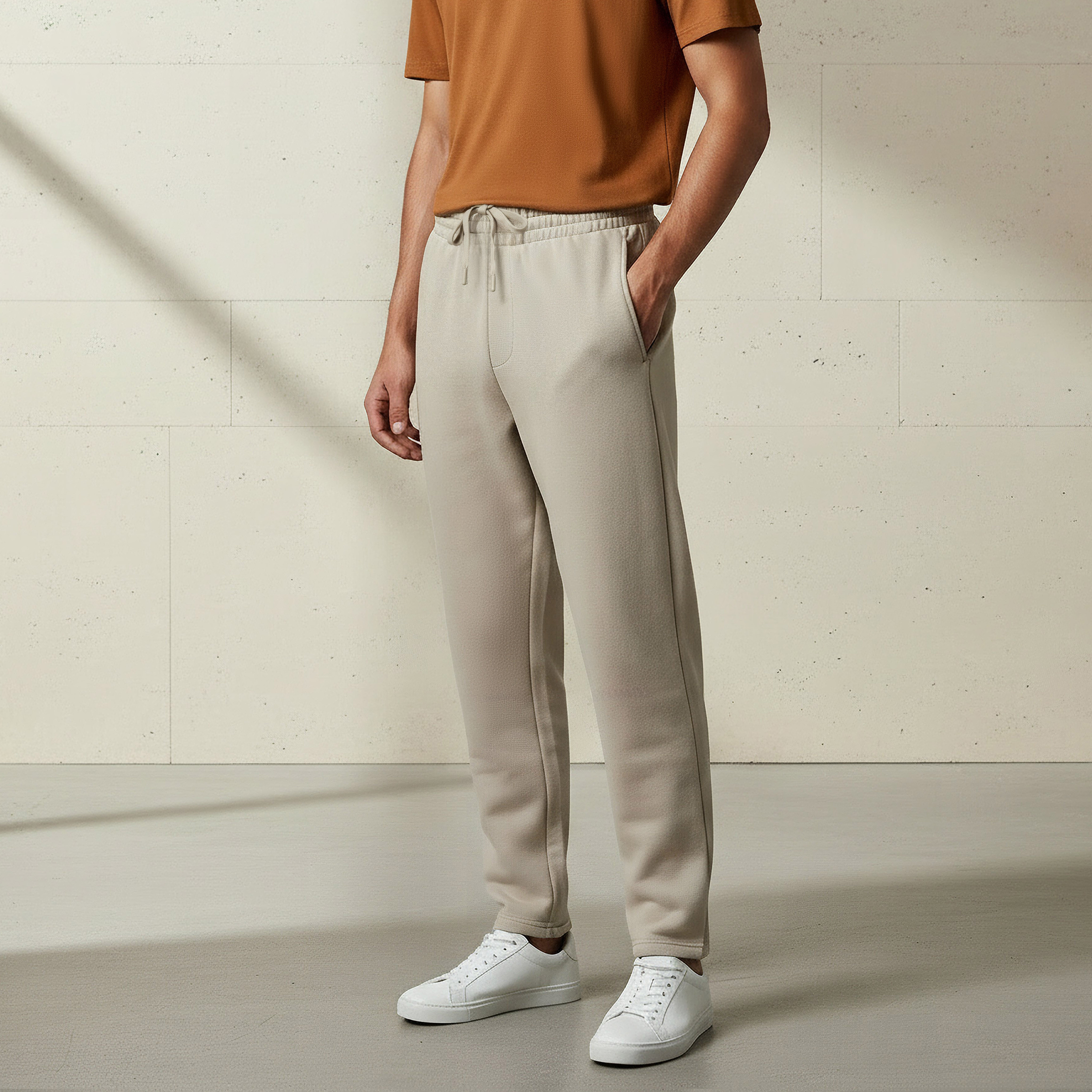 Men Regular Fit Joggers with Pockets-men-clothing-bottoms-joggers-image-1