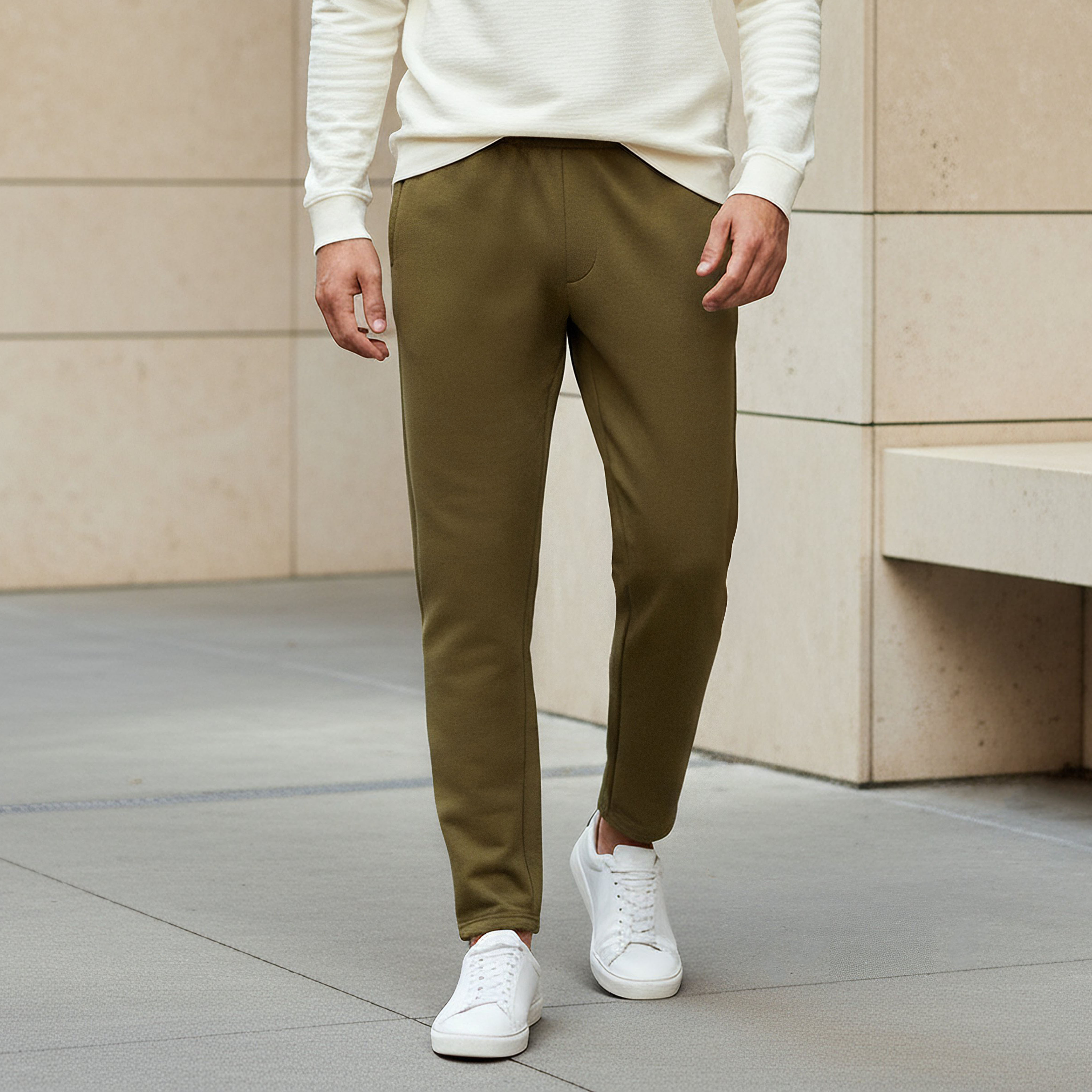 Men Regular Fit Joggers with Pockets-men-clothing-bottoms-joggers-image-1