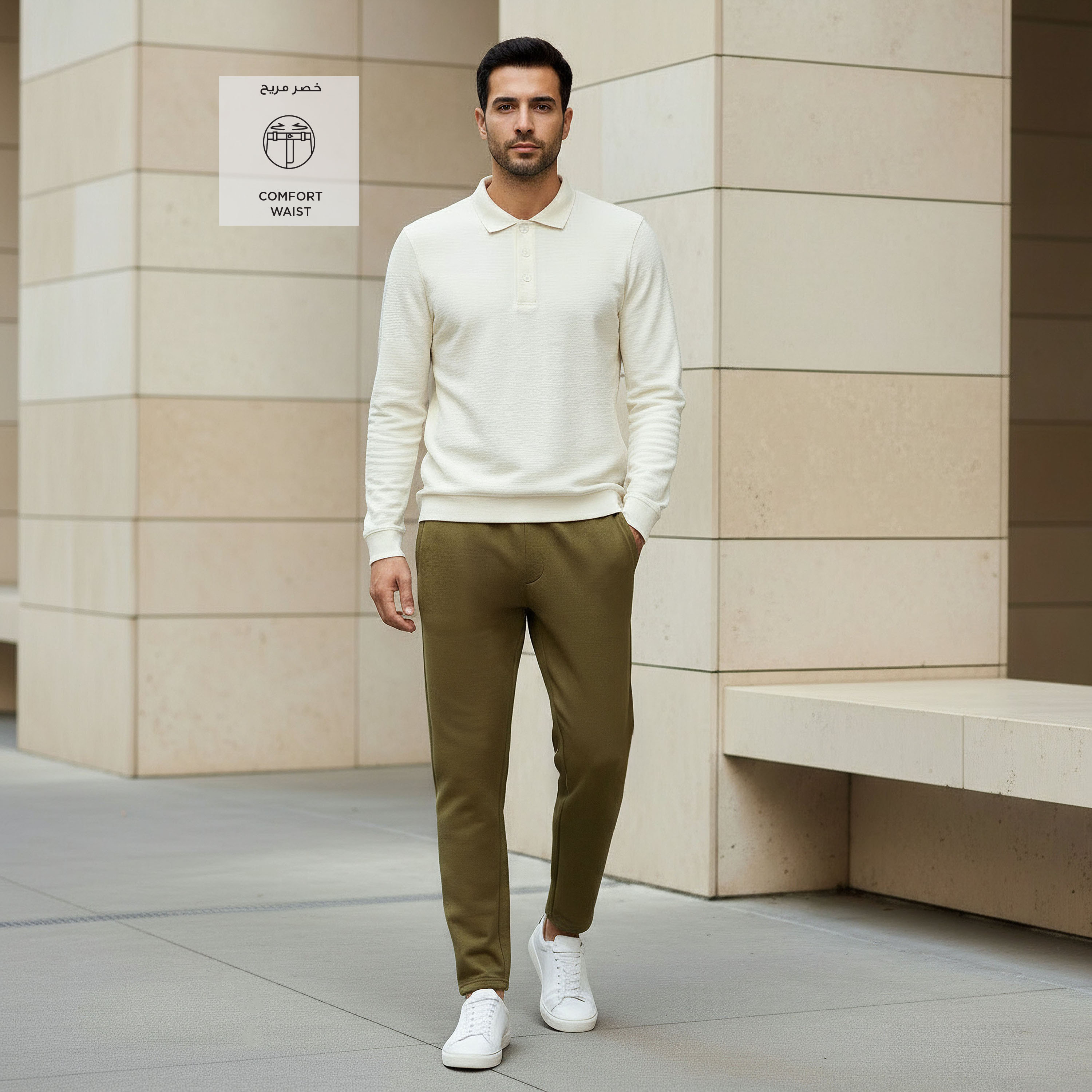 Men Regular Fit Joggers with Pockets-men-clothing-bottoms-joggers-image-2