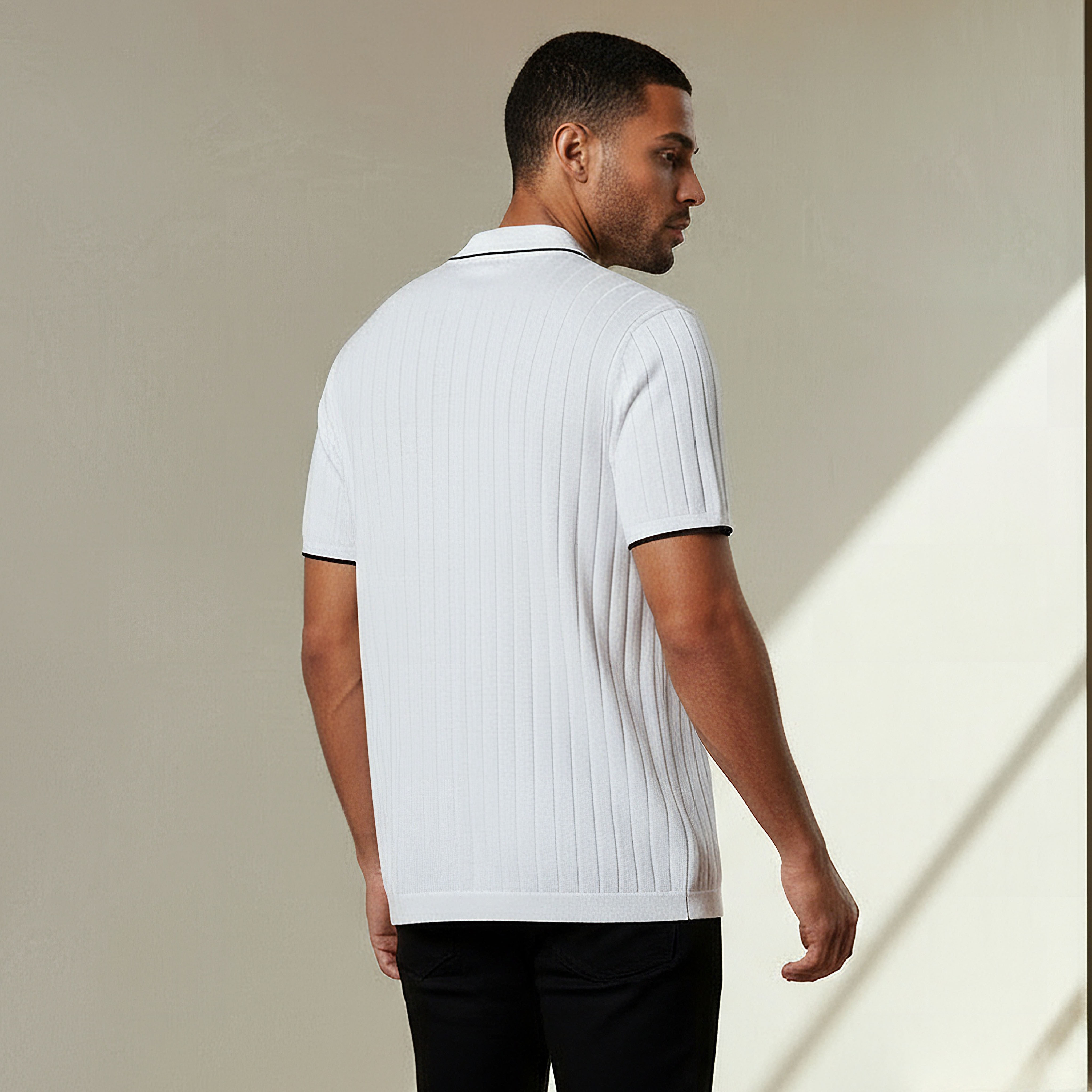 تيشيرت بولو مضلع بأكمام قصيرة للرجال-men-clothing-tshirtsandpolos-polos-image-3