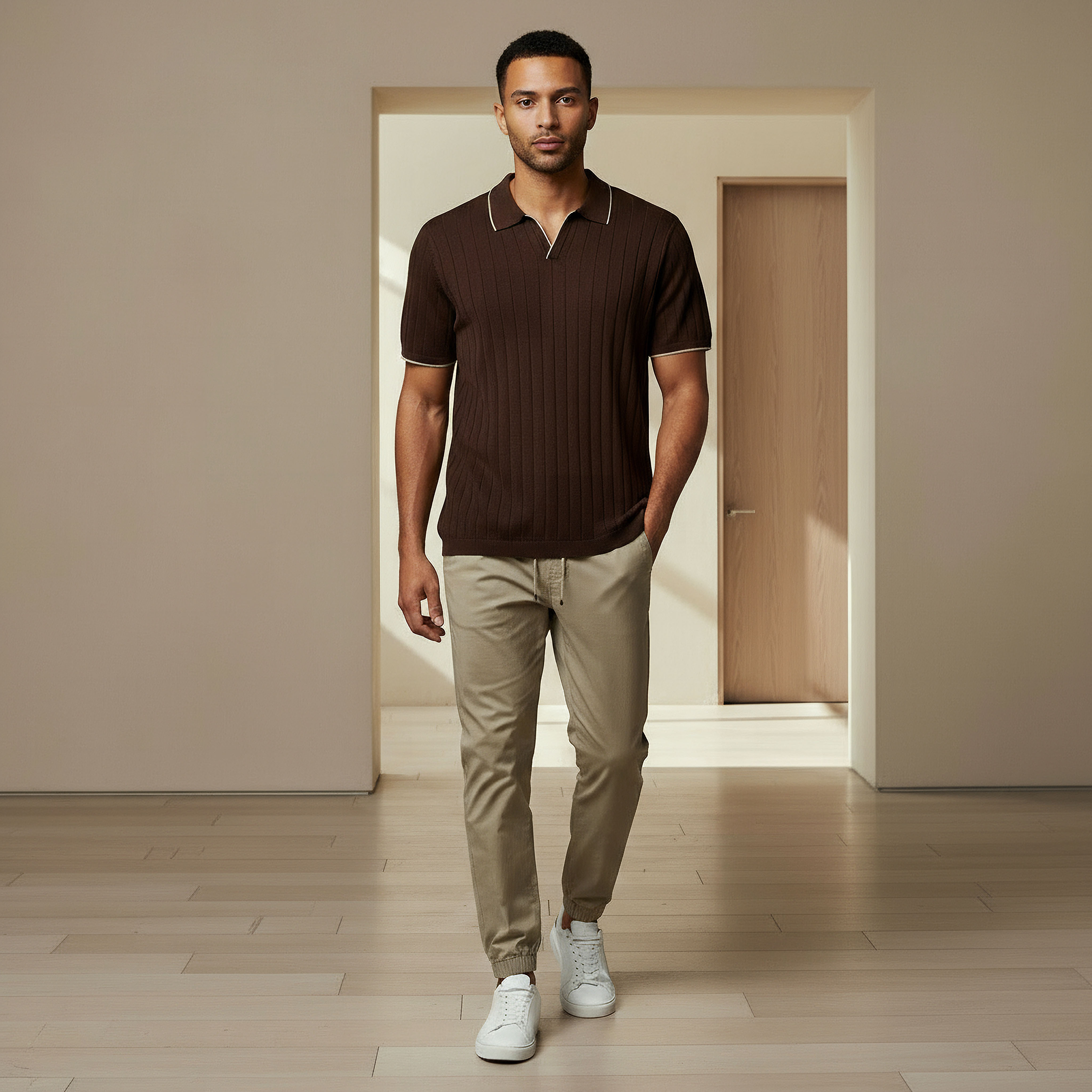 تيشيرت بولو مضلع بأكمام قصيرة للرجال-men-clothing-tshirtsandpolos-polos-image-3