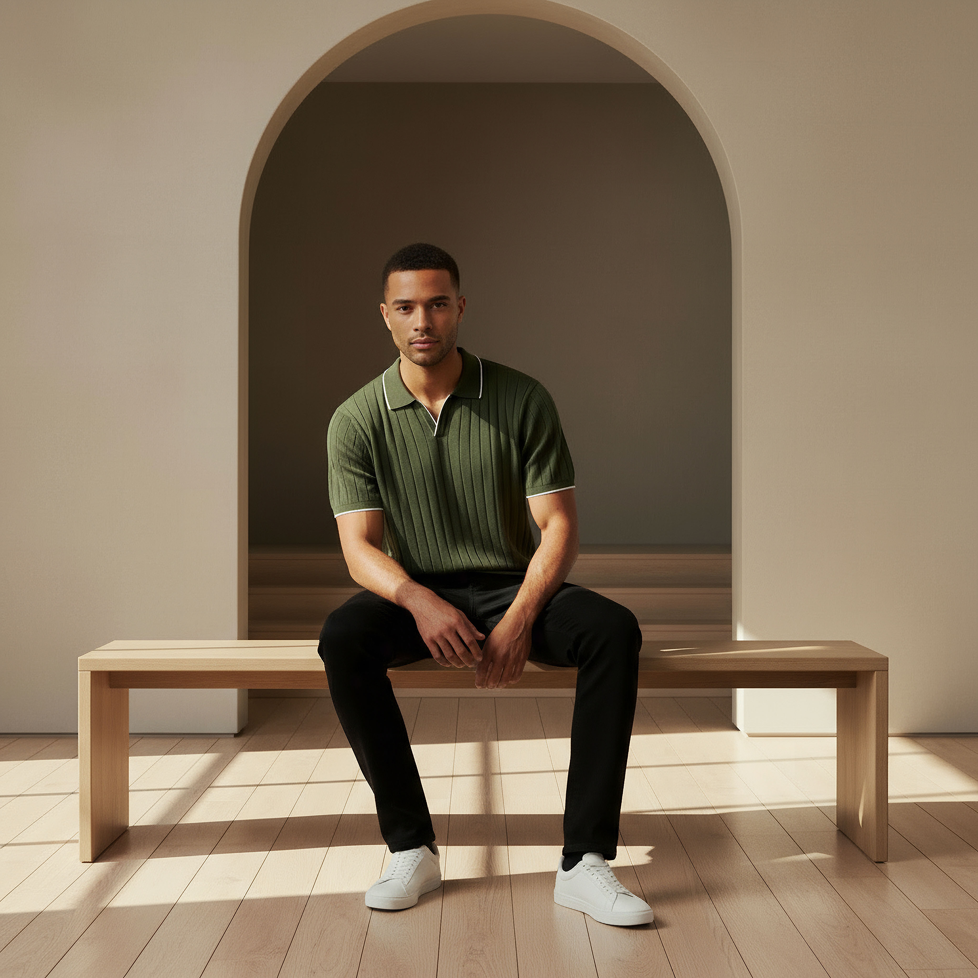Men Short Sleeves Ribbed Polo T-shirt-men-clothing-tshirtsandpolos-polos-image-5