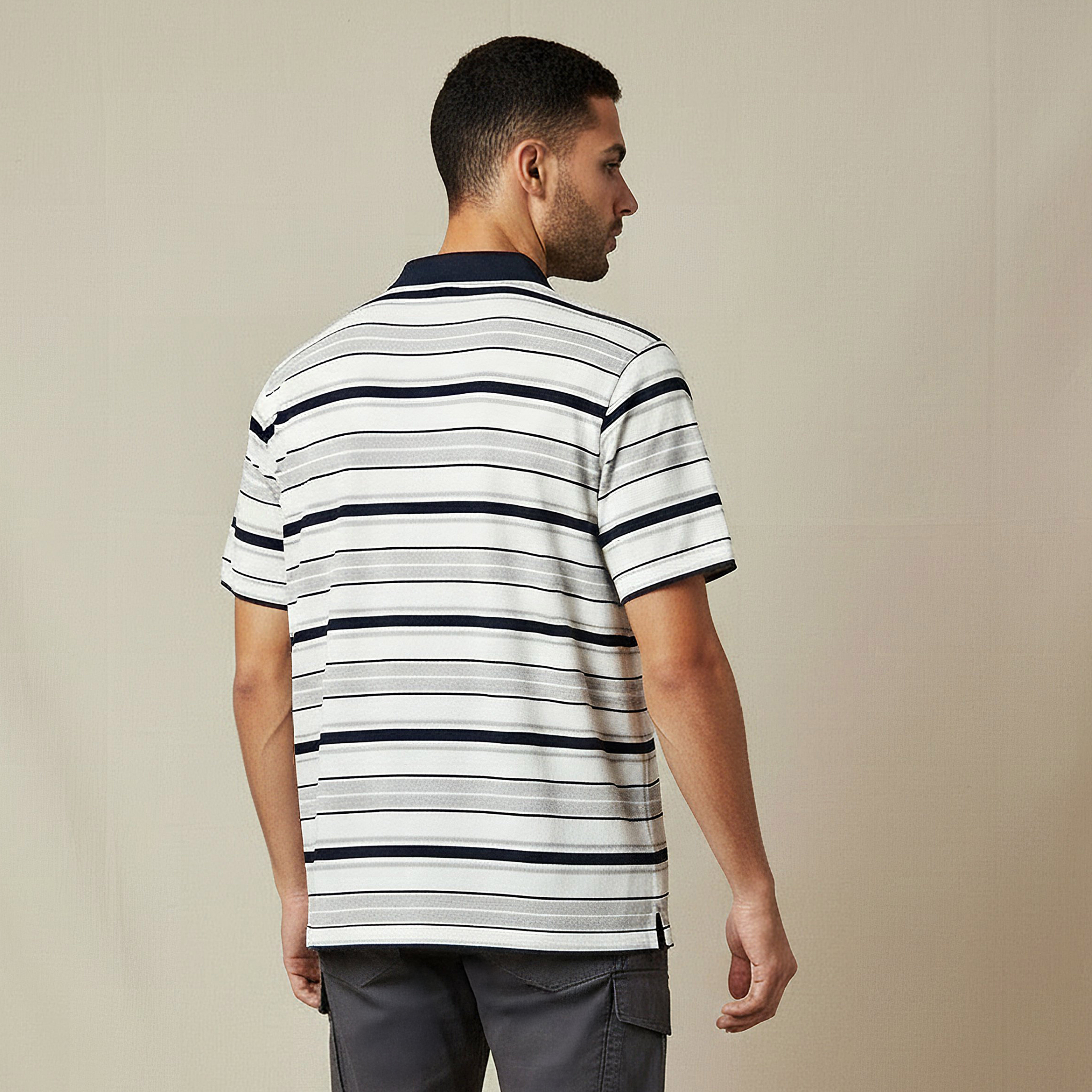 Men Short Sleeves Striped Knitted Polo T-shirt-men-clothing-tshirtsandpolos-polos-image-3