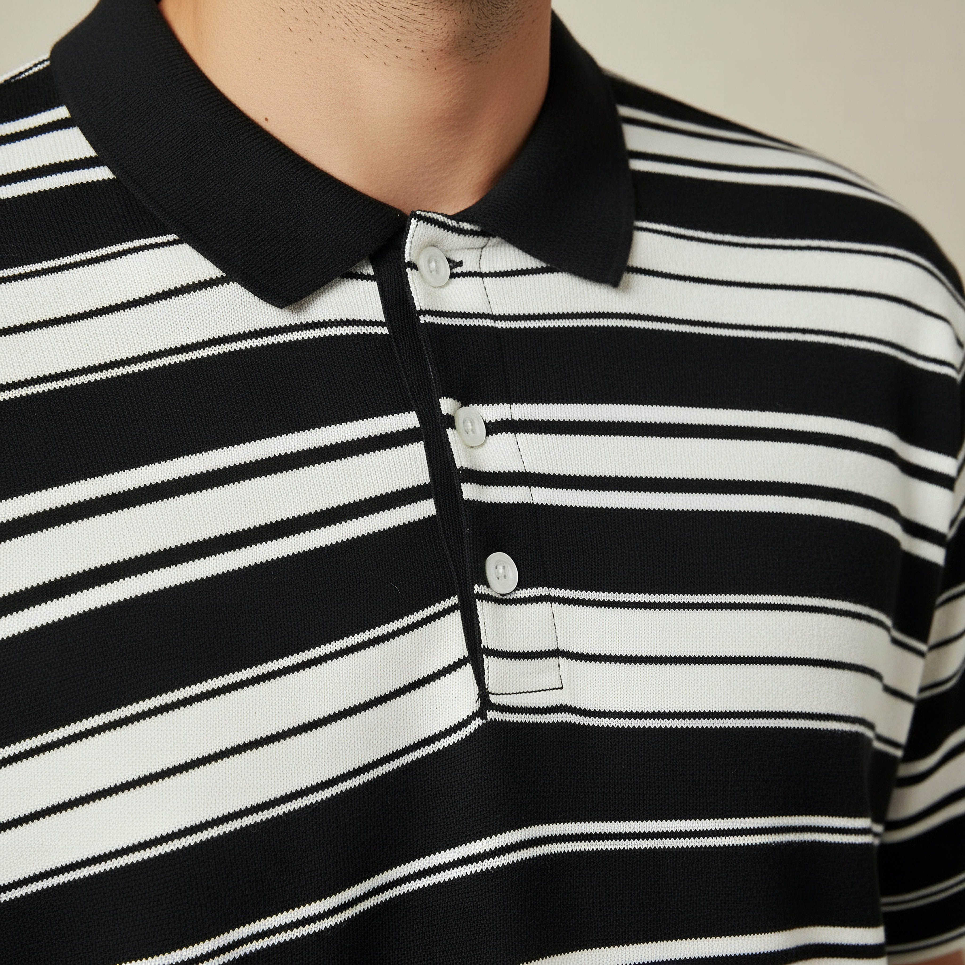 Men Short Sleeves Striped Knitted Polo T-shirt-men-clothing-tshirtsandpolos-polos-image-4