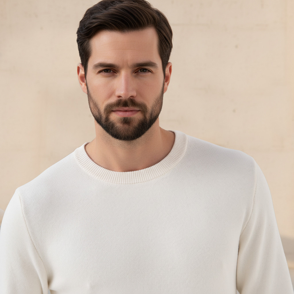 Men Crew Neck Textured Sweater-men-clothing-sweatersandpullovers-image-4