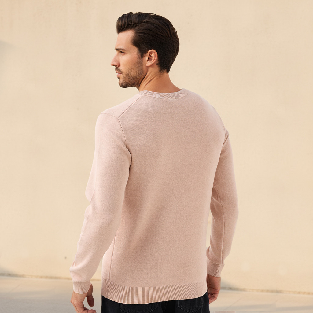 Men Crew Neck Textured Sweater-men-clothing-sweatersandpullovers-image-3