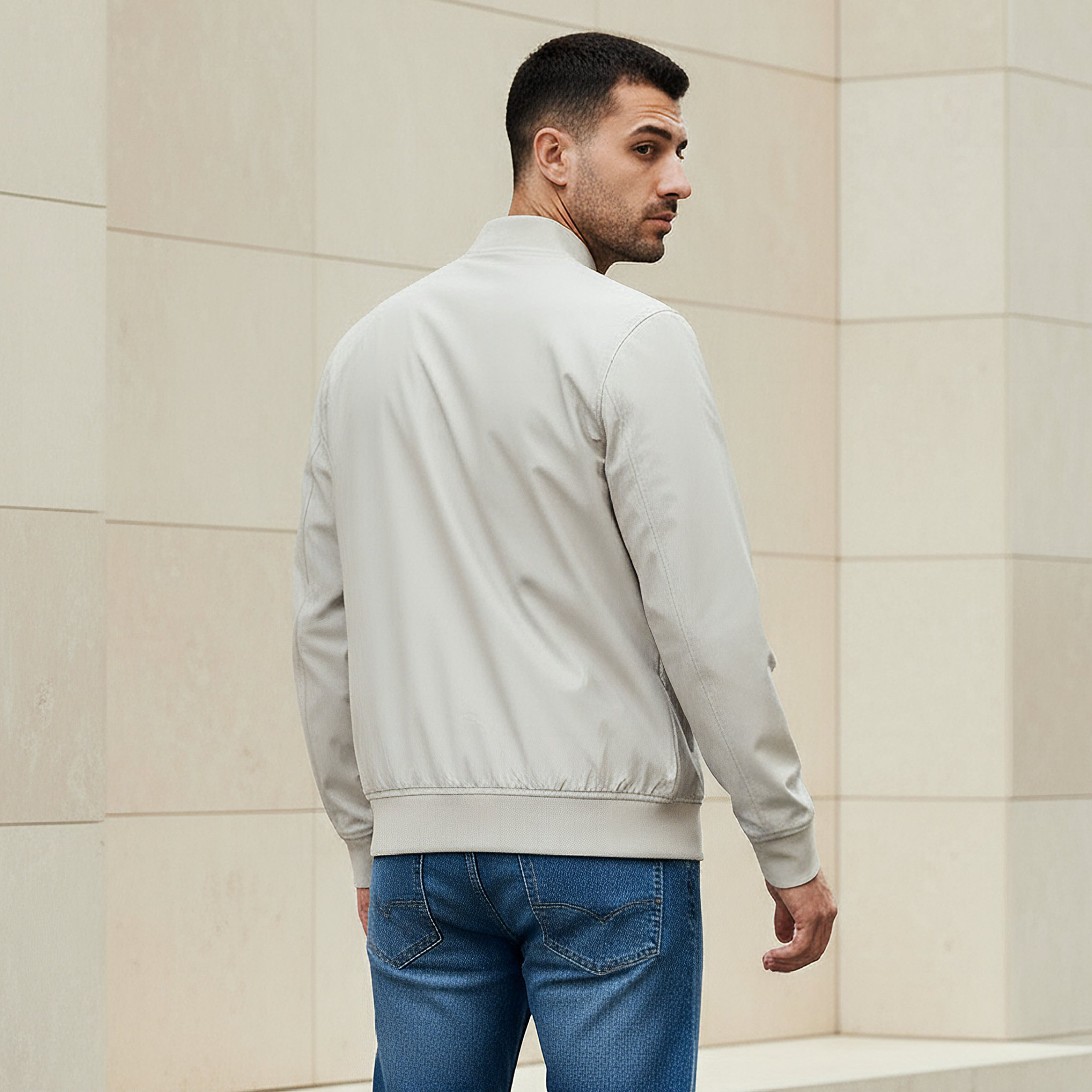 Men Bomber Jacket with Zip Closure-men-clothing-jacketsandblazers-jackets-image-3