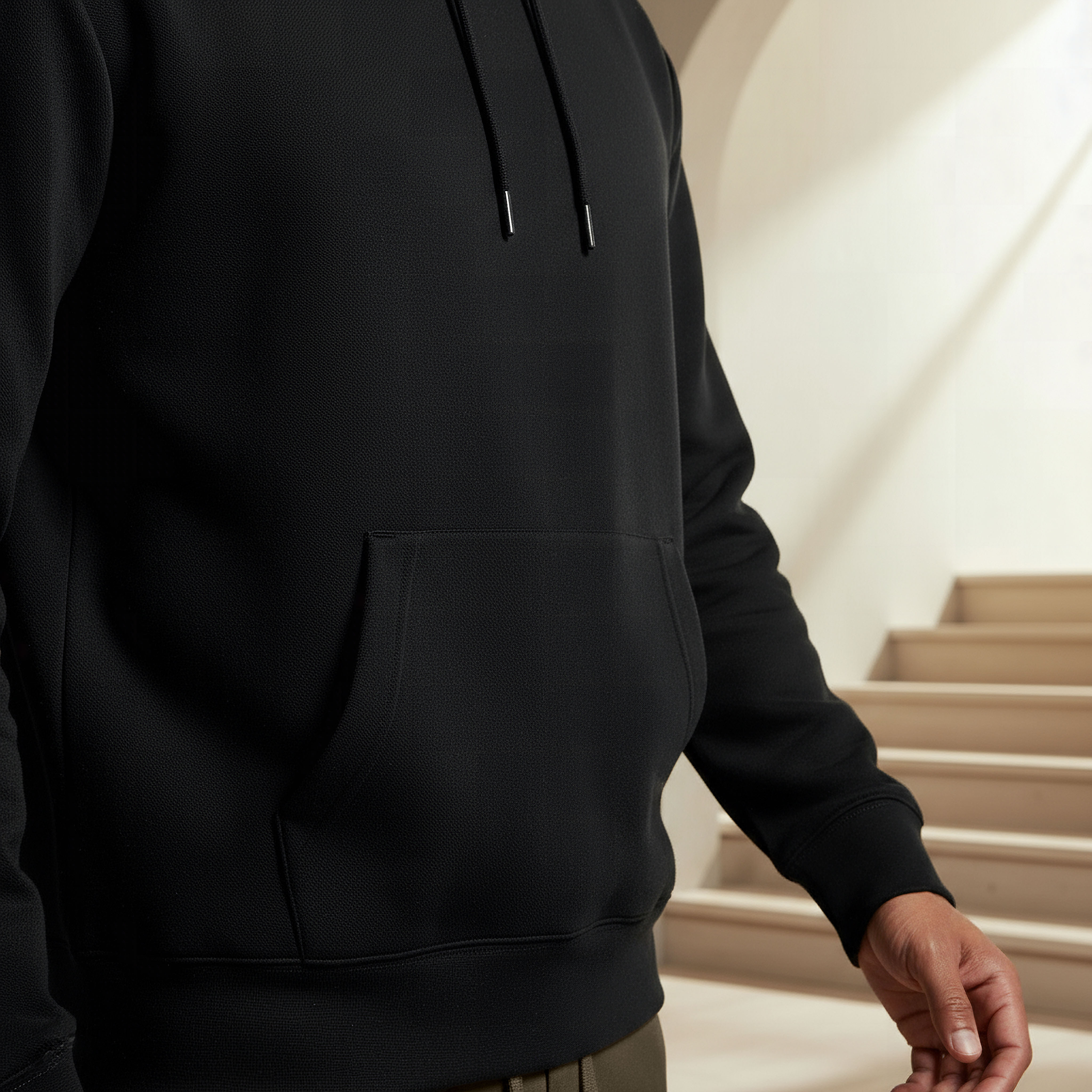 Men Textured Sweatshirt-men-winterwear-hoodiesandsweatshirts-image-4