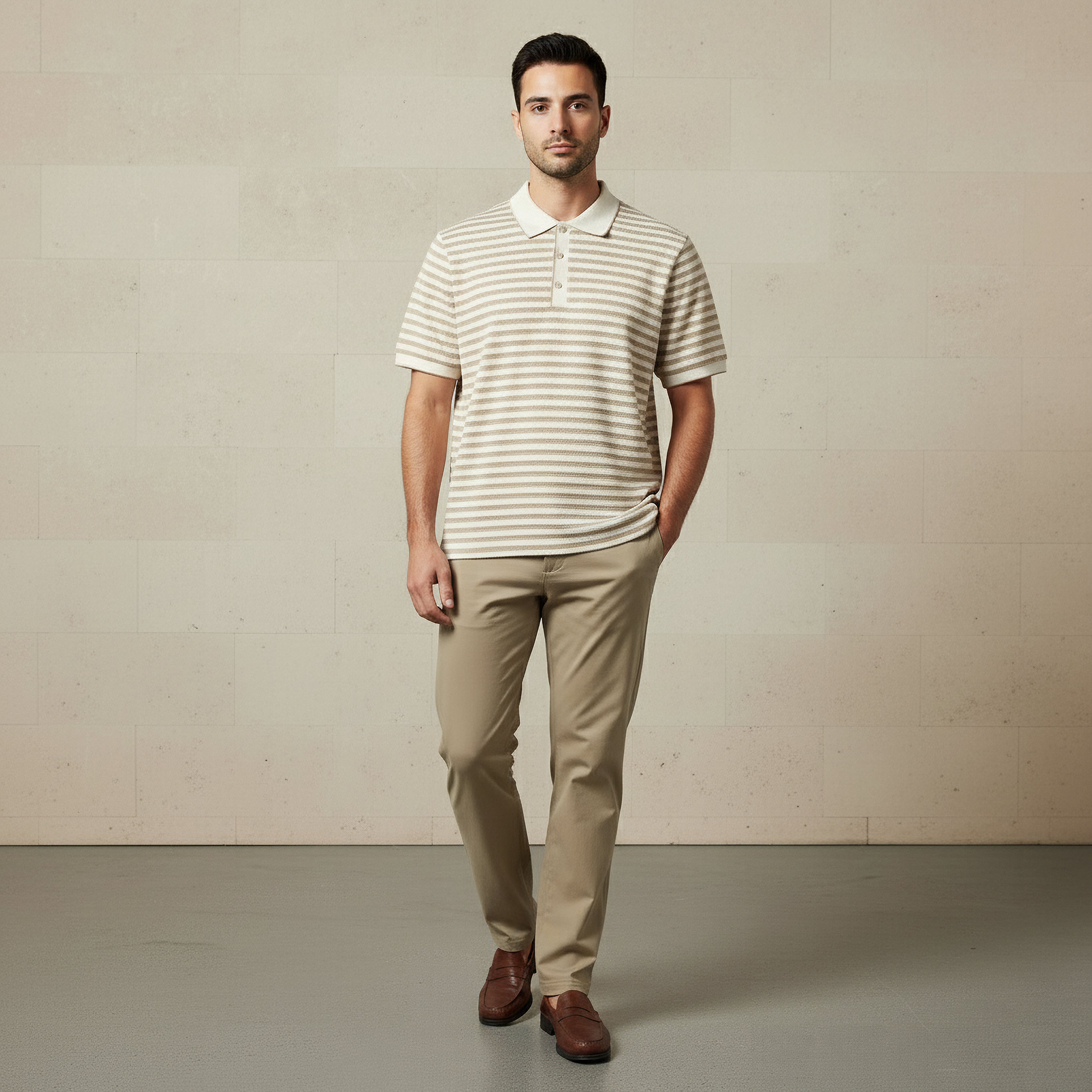 Men Short Sleeves Striped Polo T-shirt-men-clothing-tshirtsandpolos-polos-image-2
