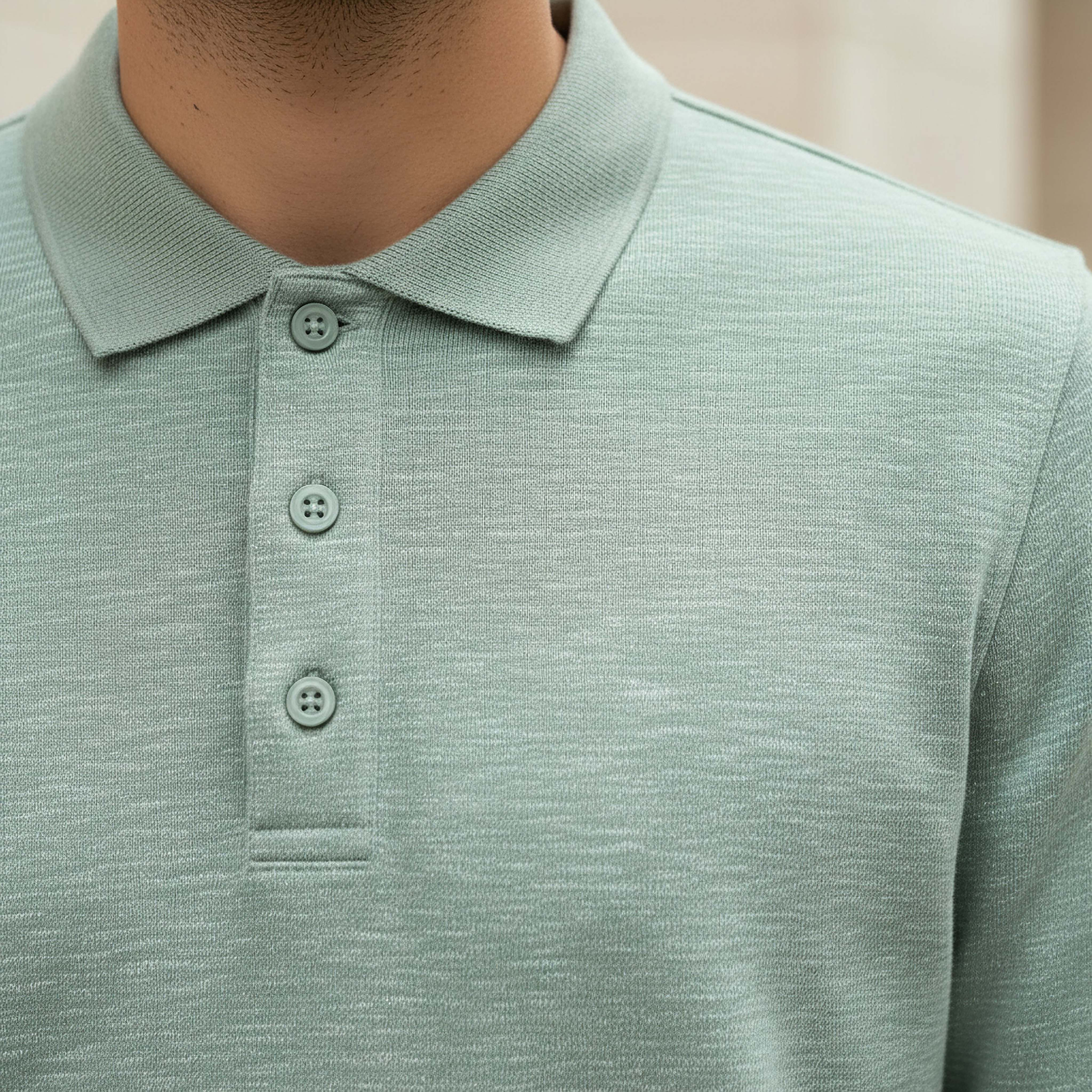 تيشيرت بولو بارز الملمس بأكمام طويلة للرجال-men-clothing-tshirtsandpolos-polos-image-4
