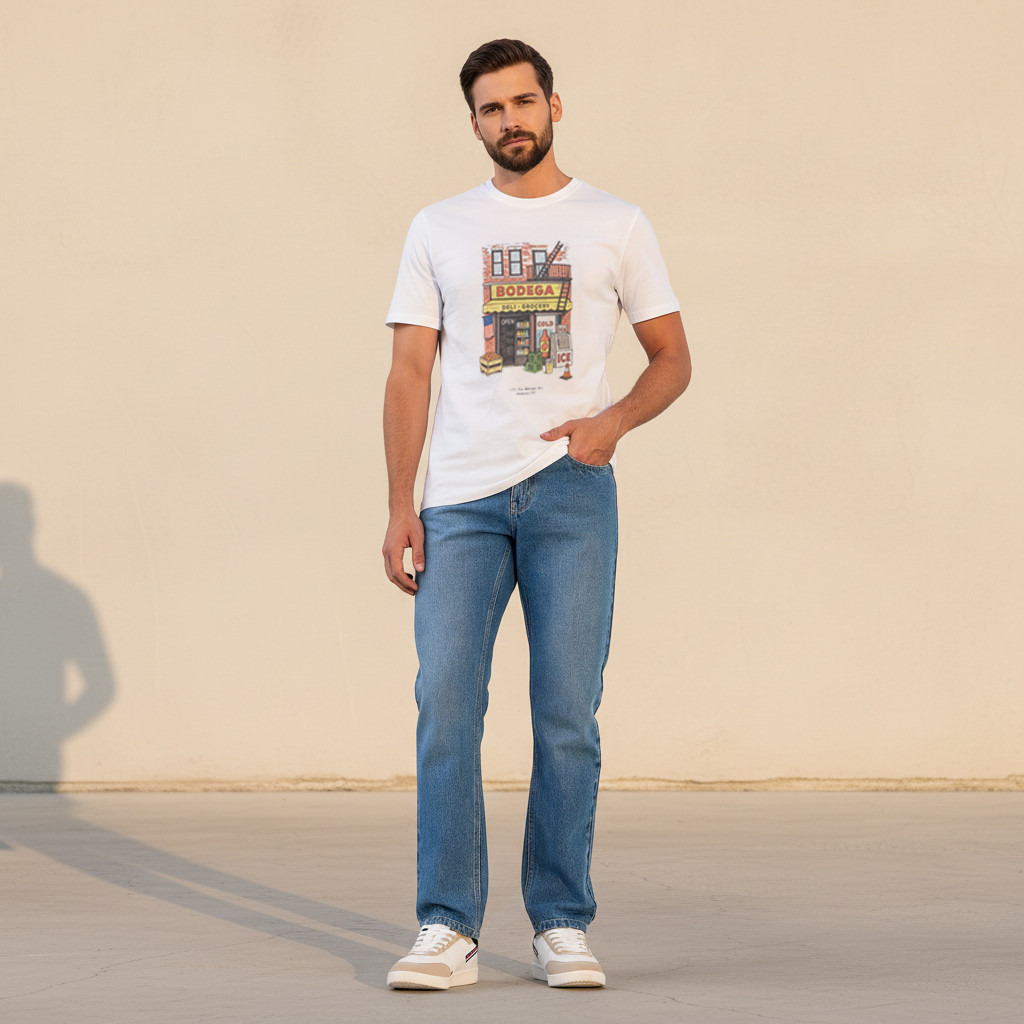 Men Slim Fit Crew Neck Short Sleeves Graphic Print T-shirt-men-clothing-tshirtsandpolos-tshirts-image-2