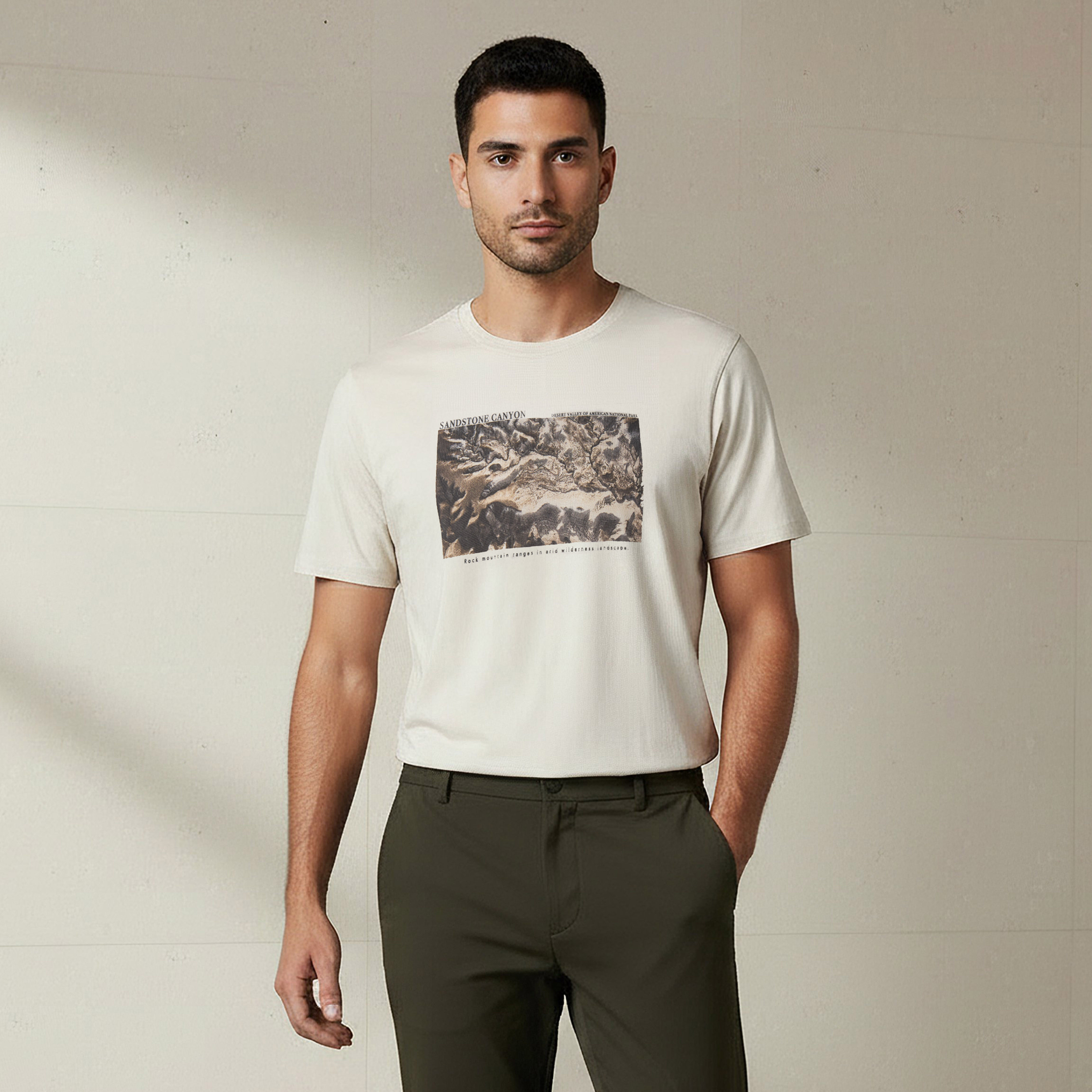 Men Slim Fit Crew Neck Short Sleeve Graphic Print T-shirt-PROMO_SP_OM_2FOR5_130625-image-1