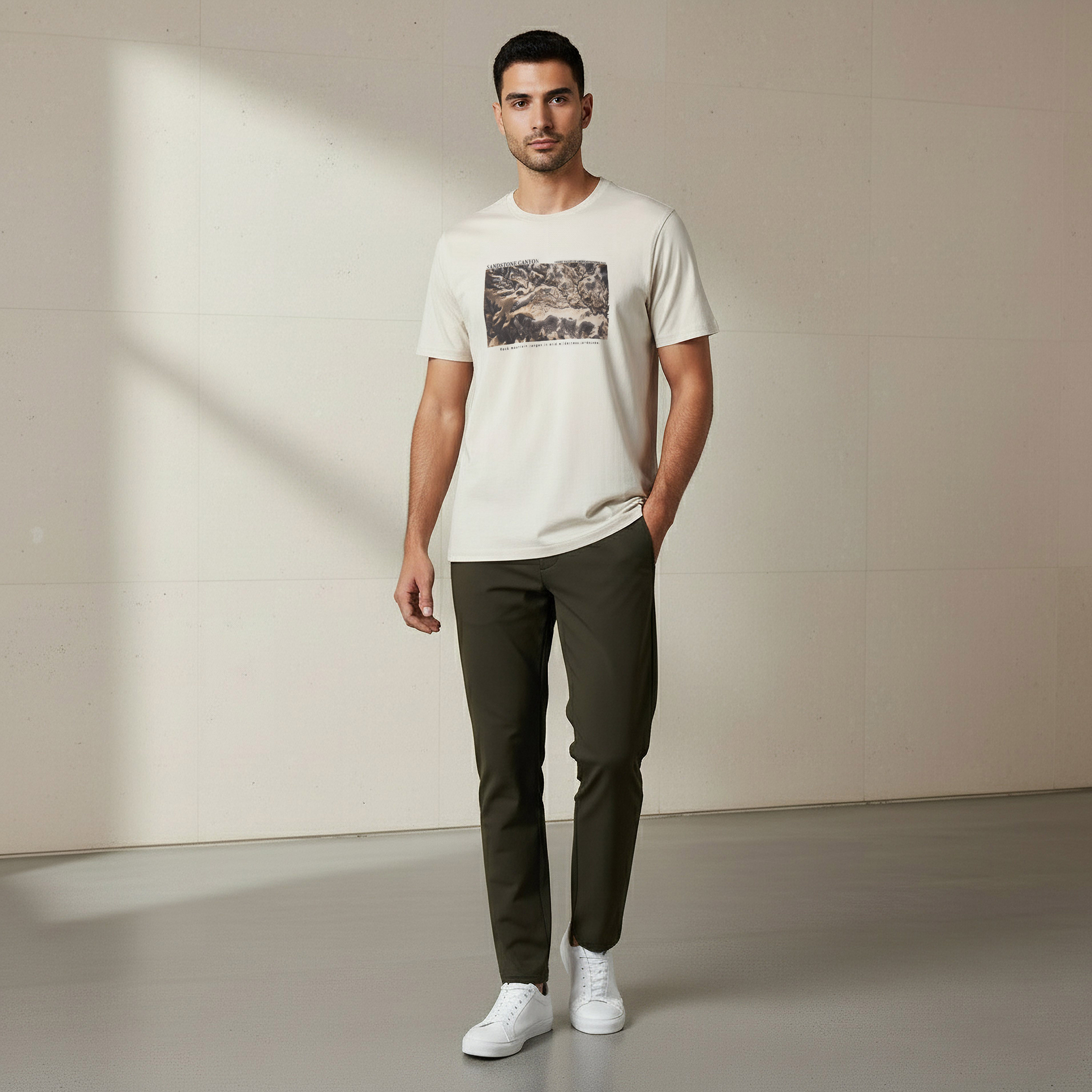 Men Slim Fit Crew Neck Short Sleeve Graphic Print T-shirt-PROMO_SP_OM_2FOR5_130625-image-2