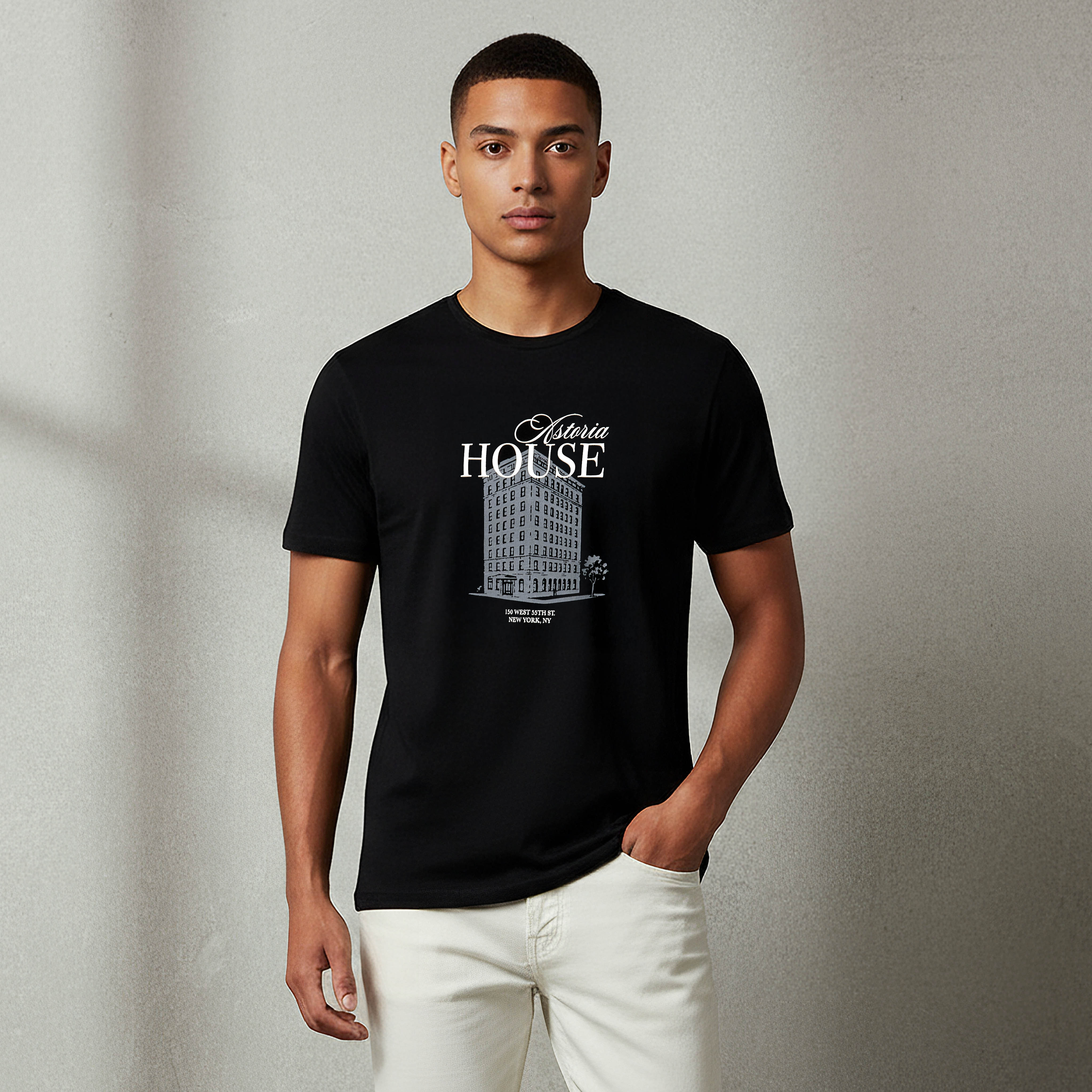 Men Slim Fit Crew Neck Short Sleeves Graphic Print T-shirt-PROMO_SP_OM_2FOR5_130625-image-1