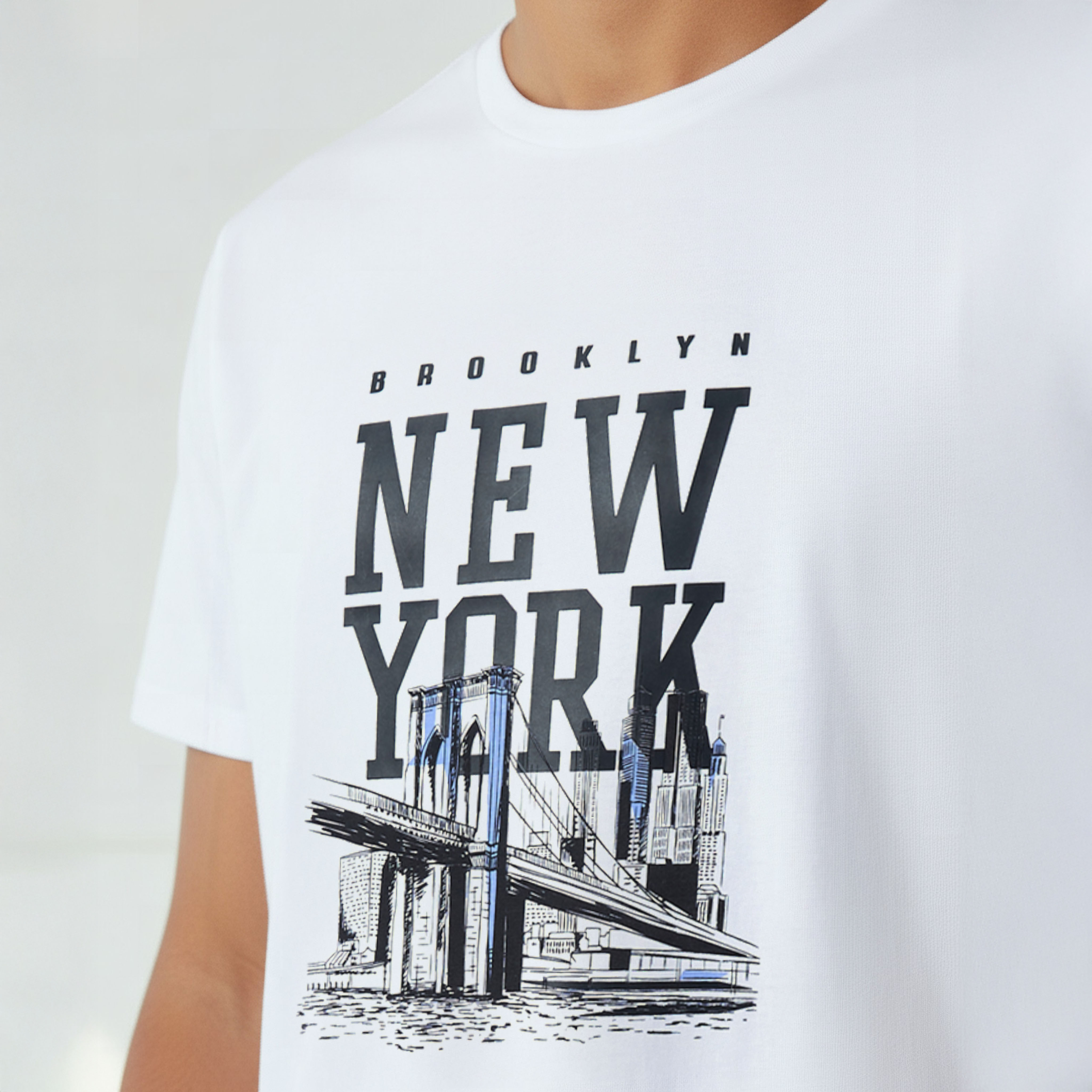 Men Slim Fit Crew Neck Short Sleeves New York Print T-shirt-men-clothing-tshirtsandpolos-tshirts-image-4