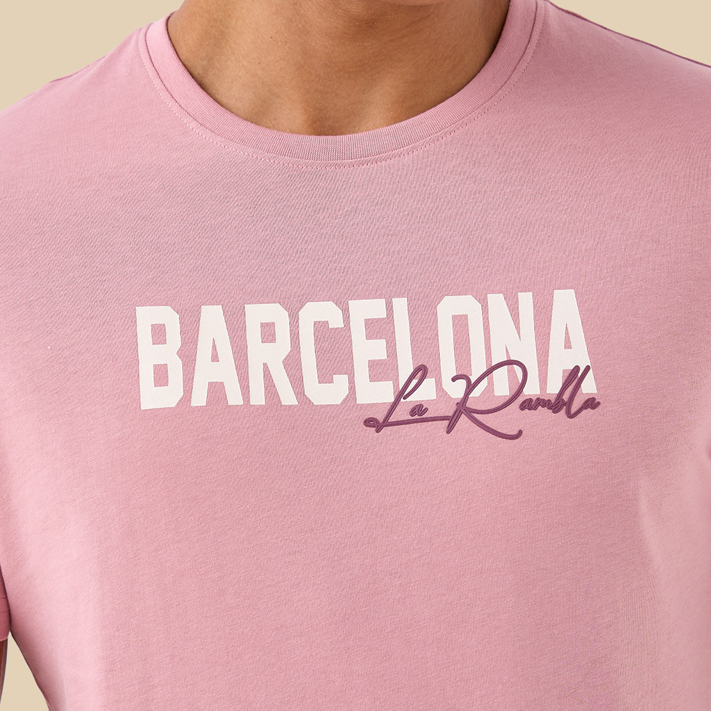 Men Slim Fit Crew Neck Short Sleeves Barcelona Varsity Print T-shirt-men-clothing-tshirtsandpolos-tshirts-image-5