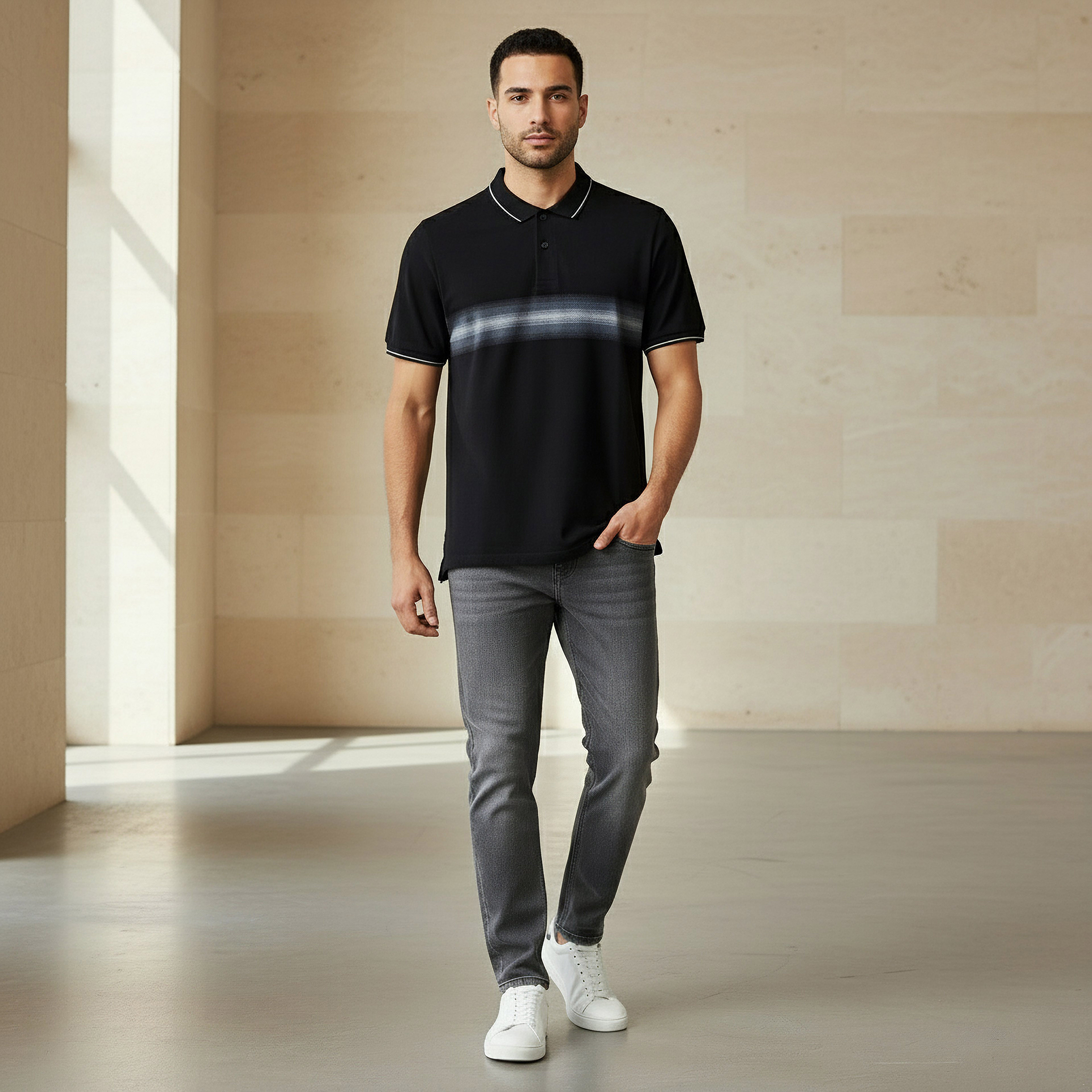Men Short Sleeves Graphic Polo T-shirt-men-clothing-tshirtsandpolos-polos-image-2