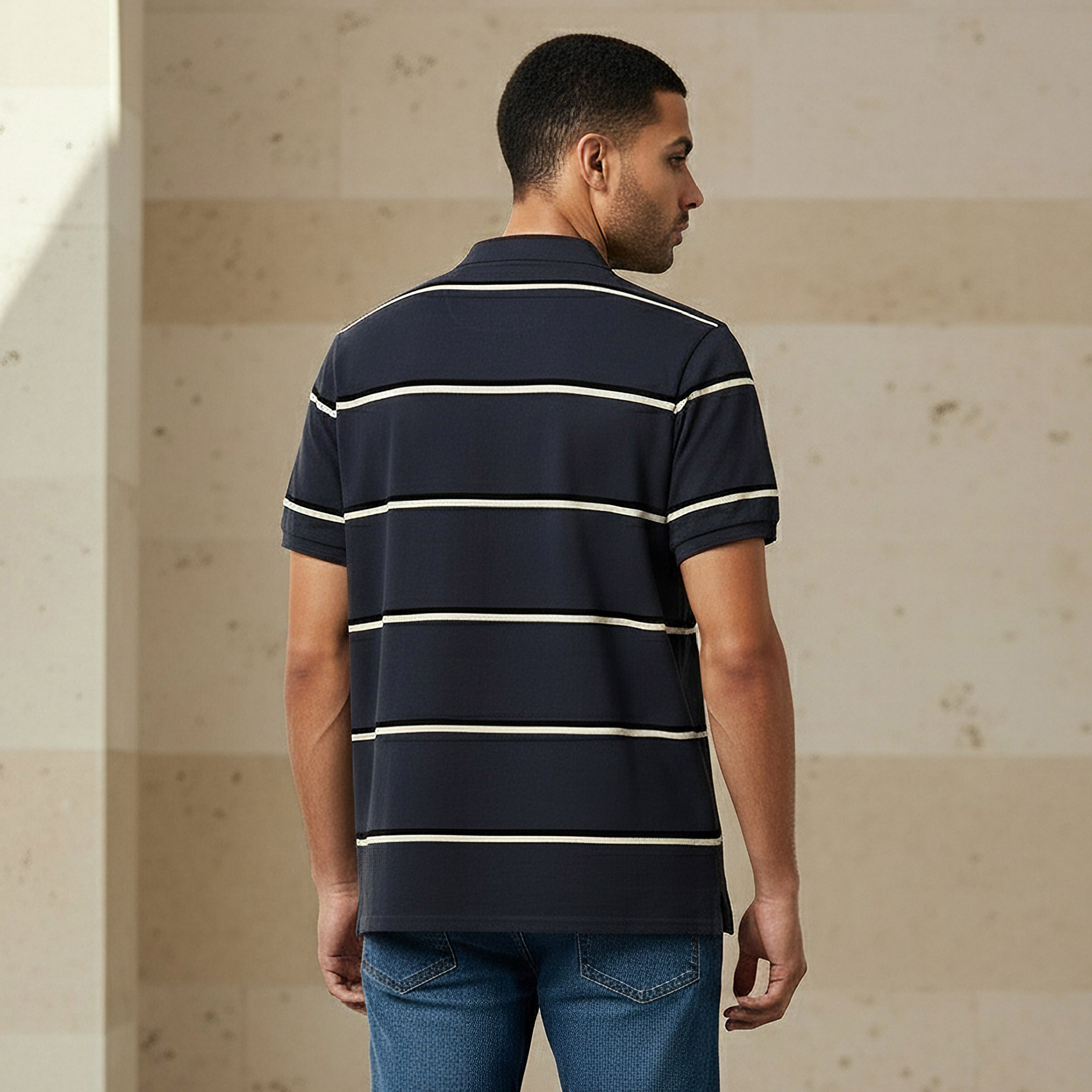 Men Short Sleeve Striped Polo T-shirt-men-clothing-tshirtsandpolos-polos-image-3