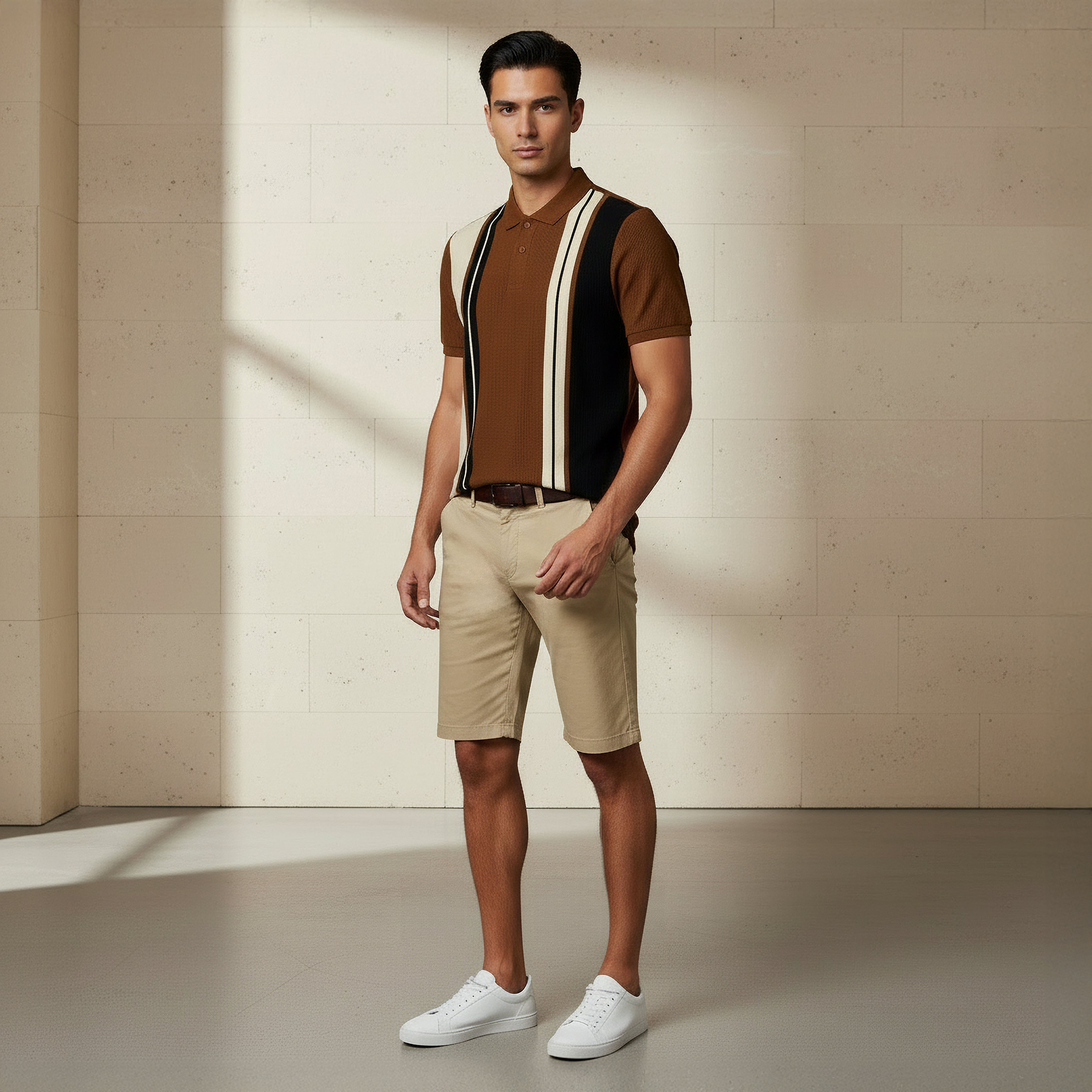 Men Short Sleeve Striped Polo T-shirt-men-clothing-tshirtsandpolos-polos-image-2