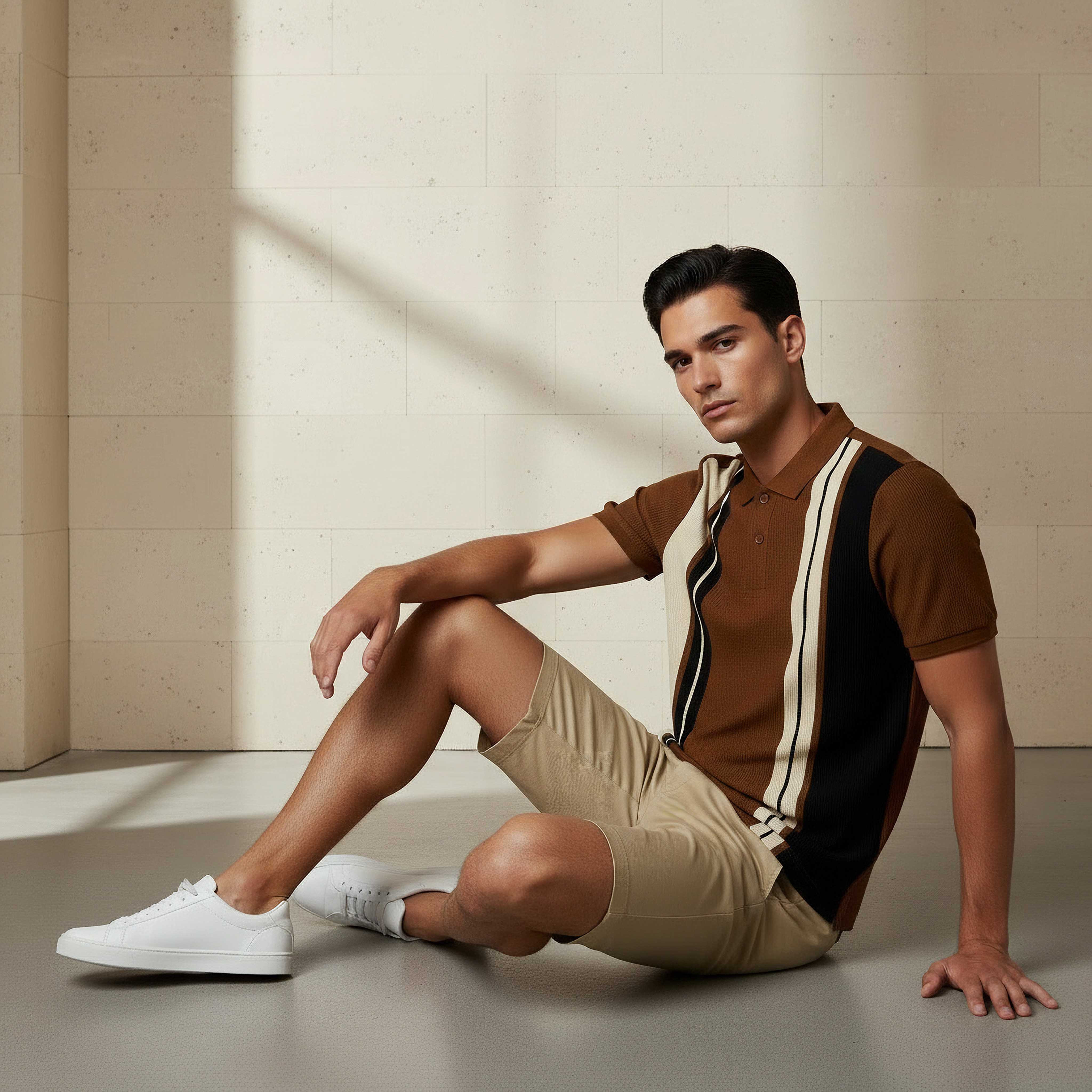 Men Short Sleeve Striped Polo T-shirt-men-clothing-tshirtsandpolos-polos-image-5