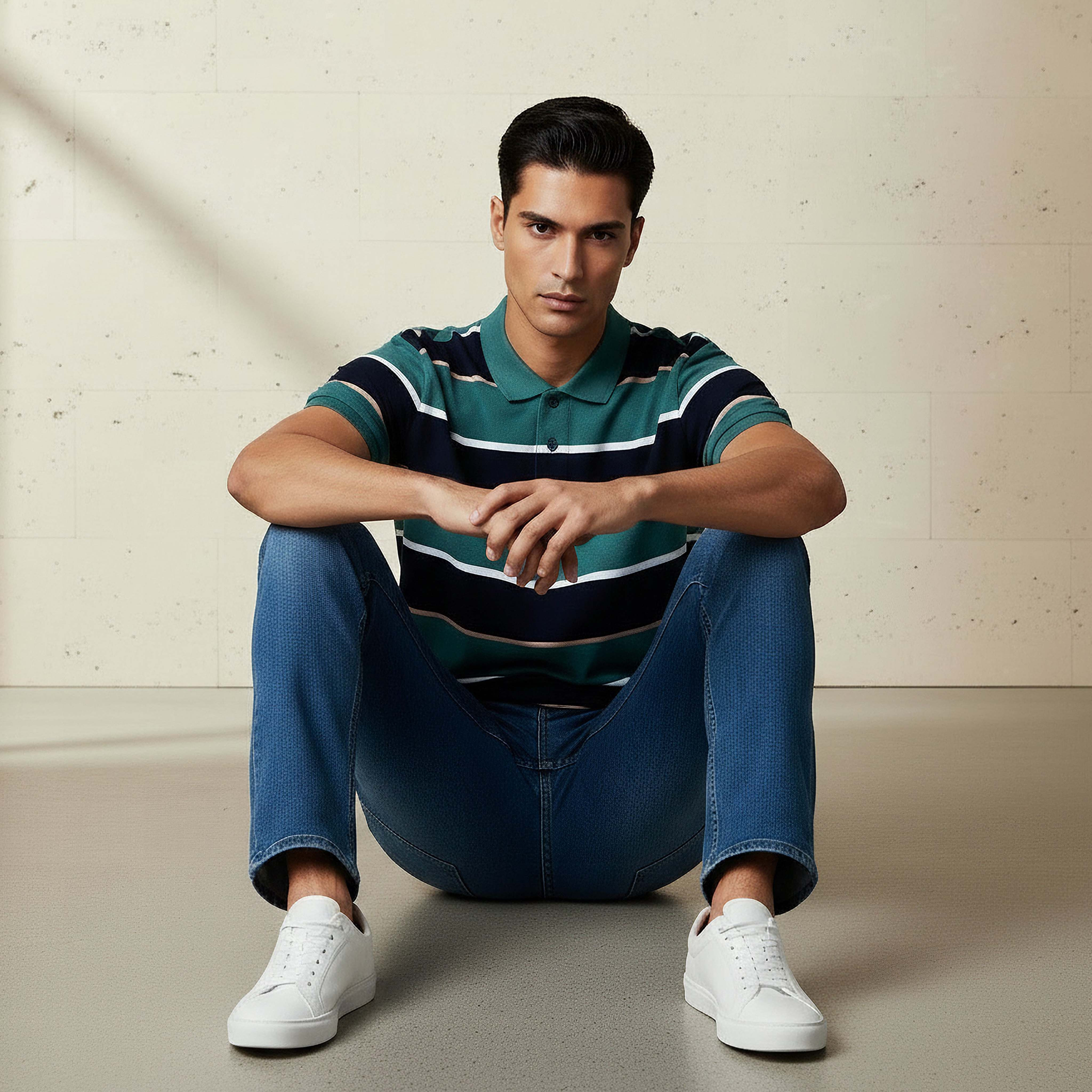 Men Short Sleeve Striped Polo T-shirt-men-clothing-tshirtsandpolos-polos-image-5