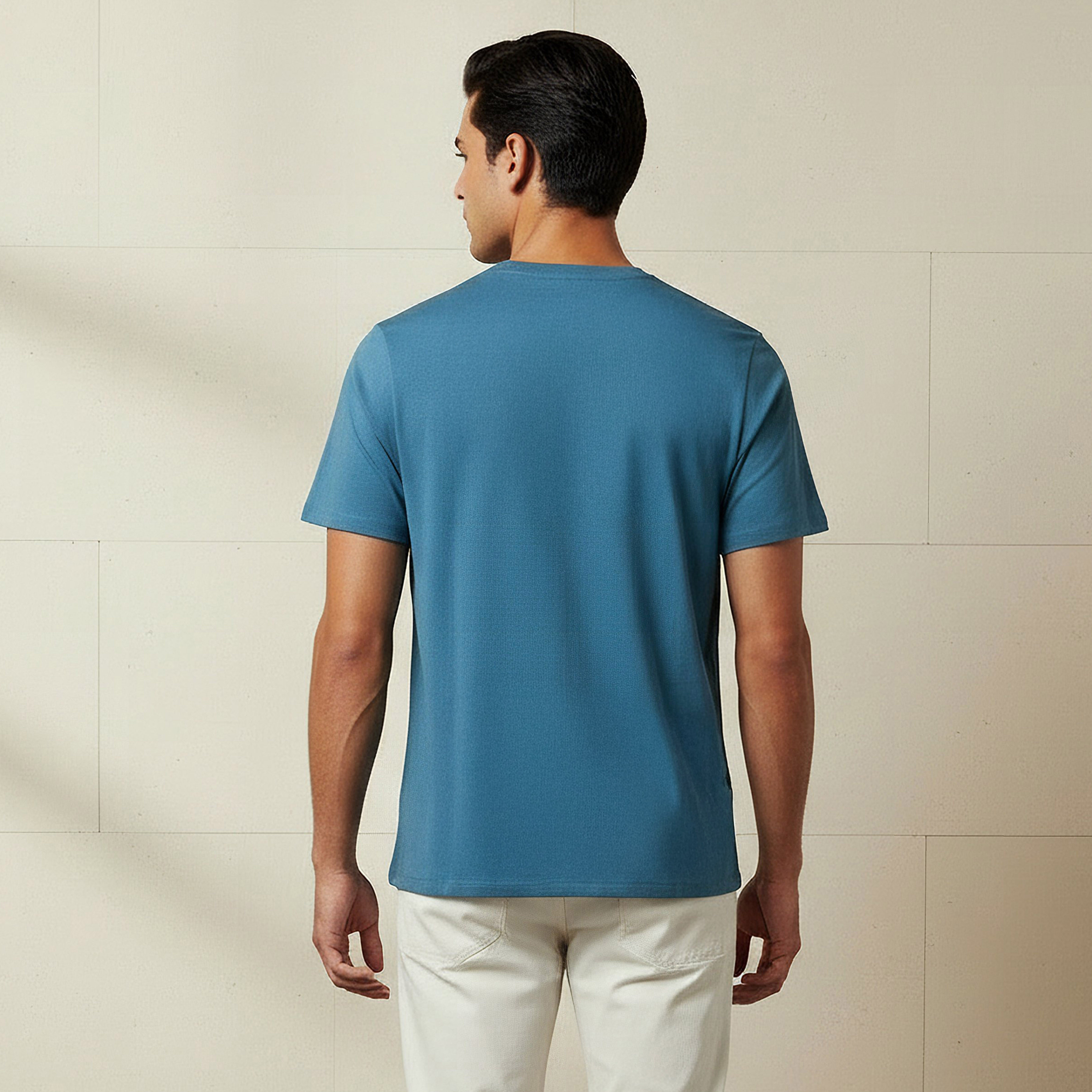 Men Regular Fit Crew Neck Short Sleeves T-shirt-men-clothing-tshirtsandpolos-tshirts-image-3