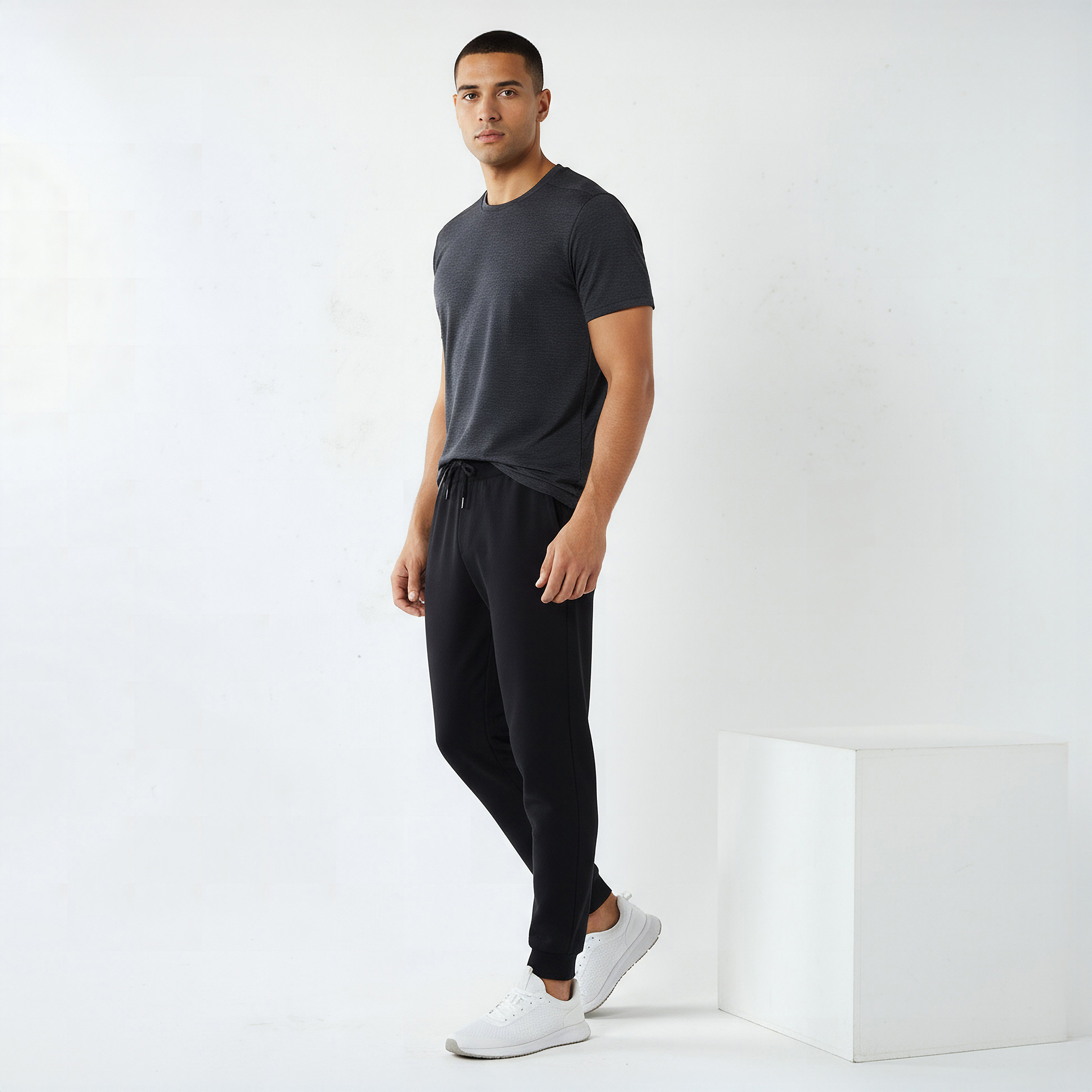 Men Regular Fit Joggers with Pockets-men-clothing-bottoms-joggers-image-3