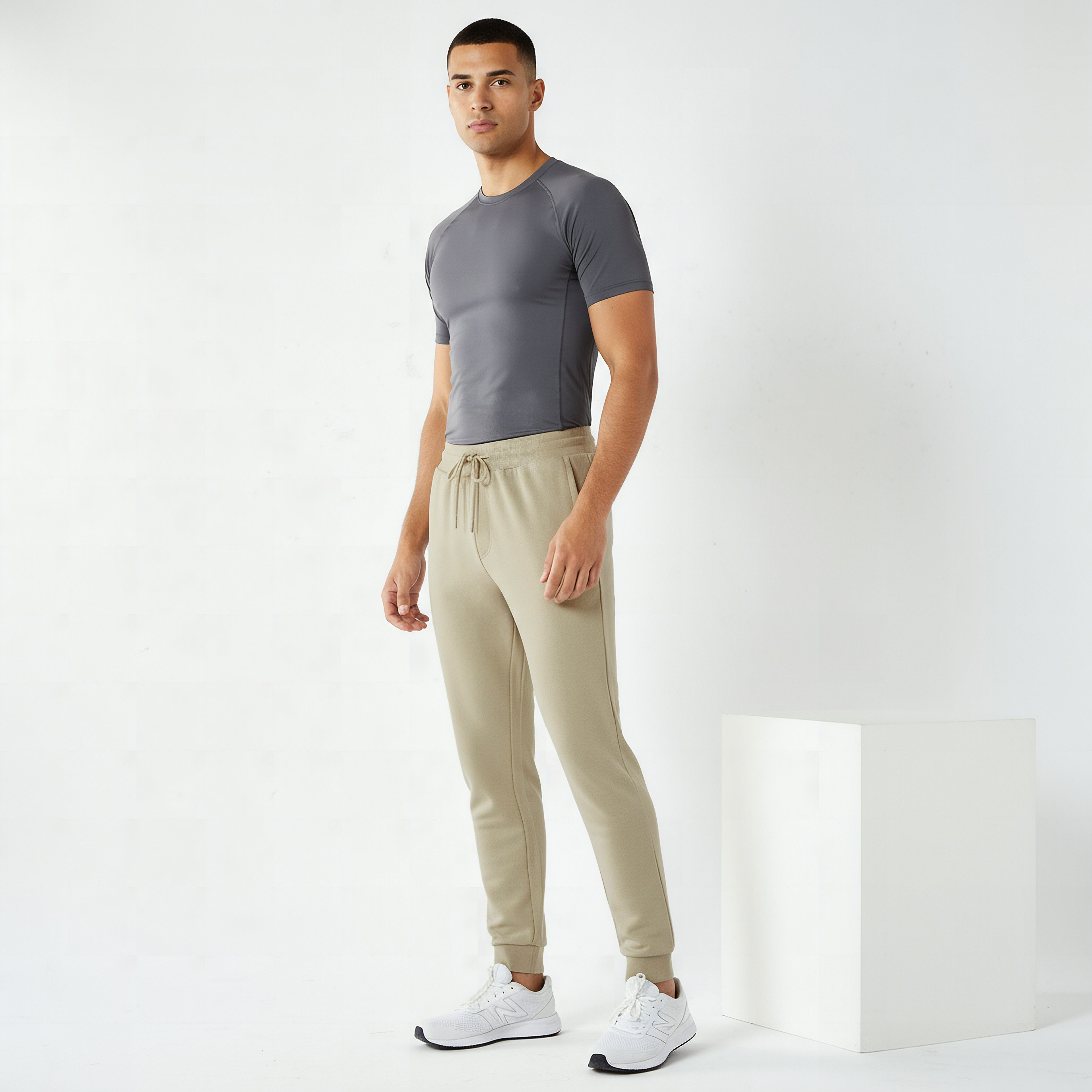 Men Regular Fit Joggers with Pockets-men-clothing-bottoms-joggers-image-3