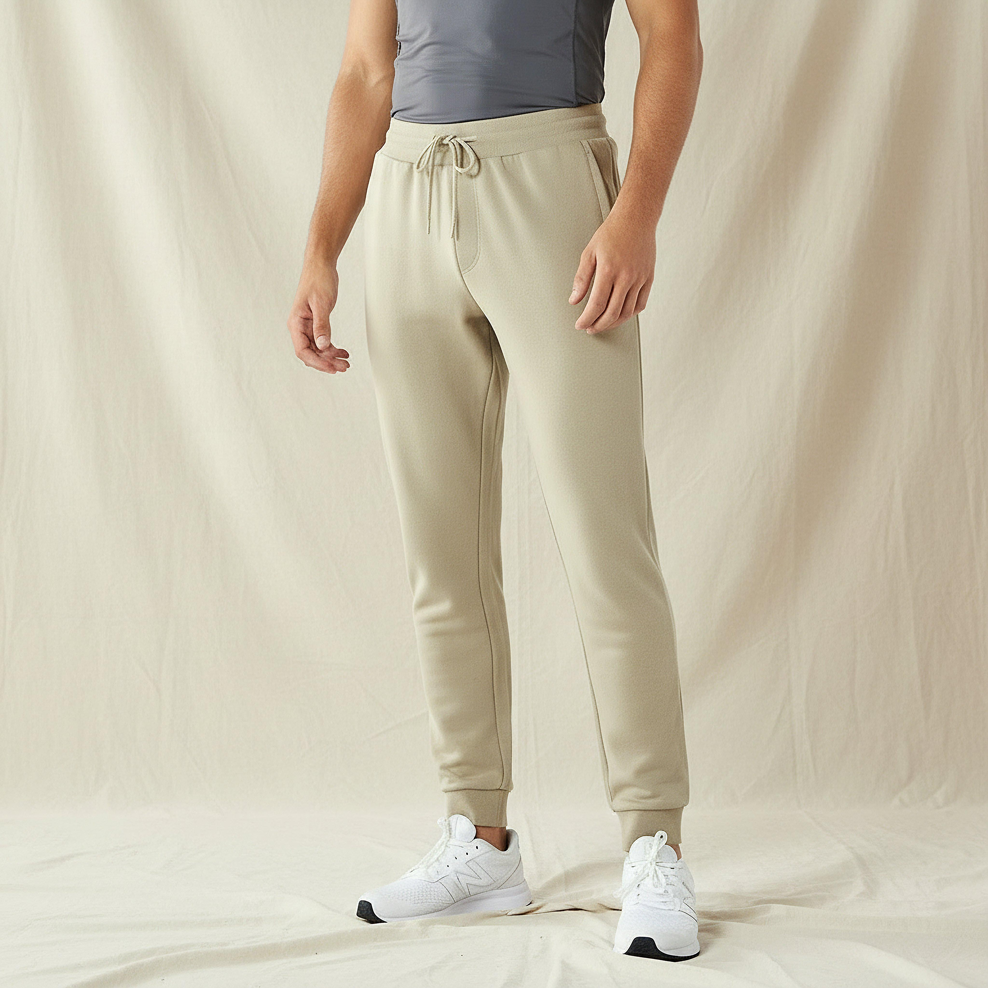 Men Regular Fit Joggers with Pockets-men-clothing-bottoms-joggers-image-1