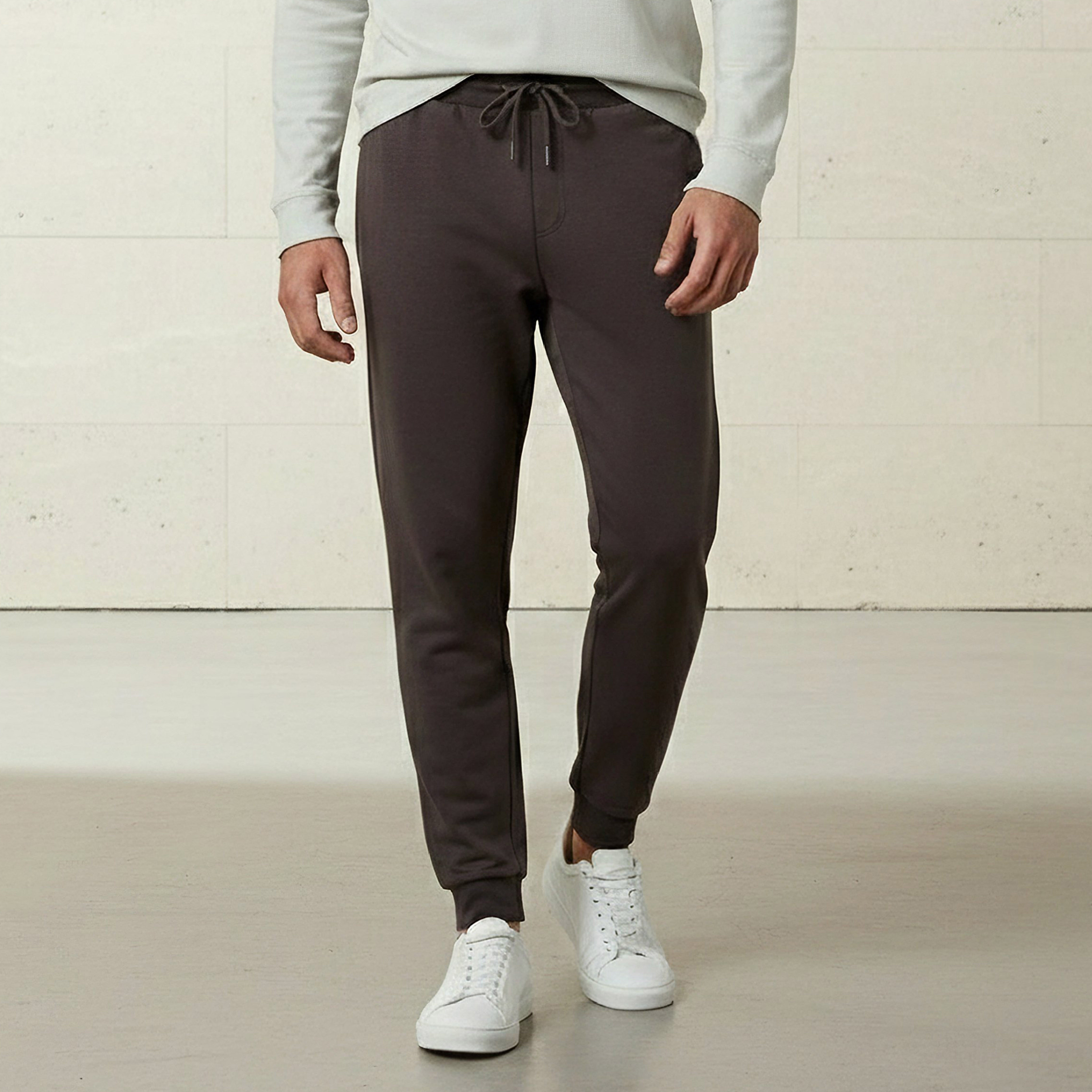 Men Regular Fit Joggers with Pockets-men-clothing-bottoms-joggers-image-1