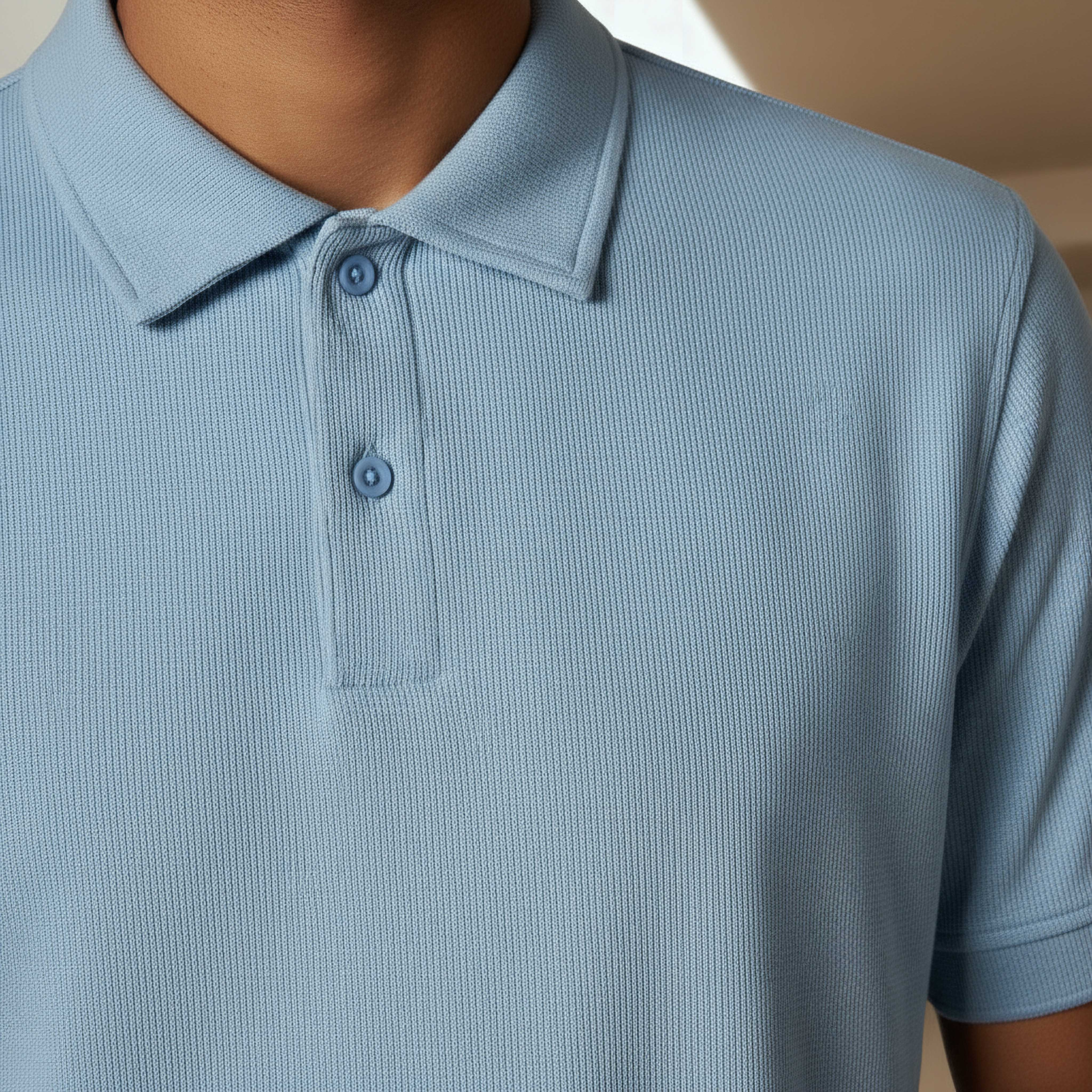 Men Short Sleeve Textured Polo T-shirt-men-clothing-tshirtsandpolos-polos-image-4