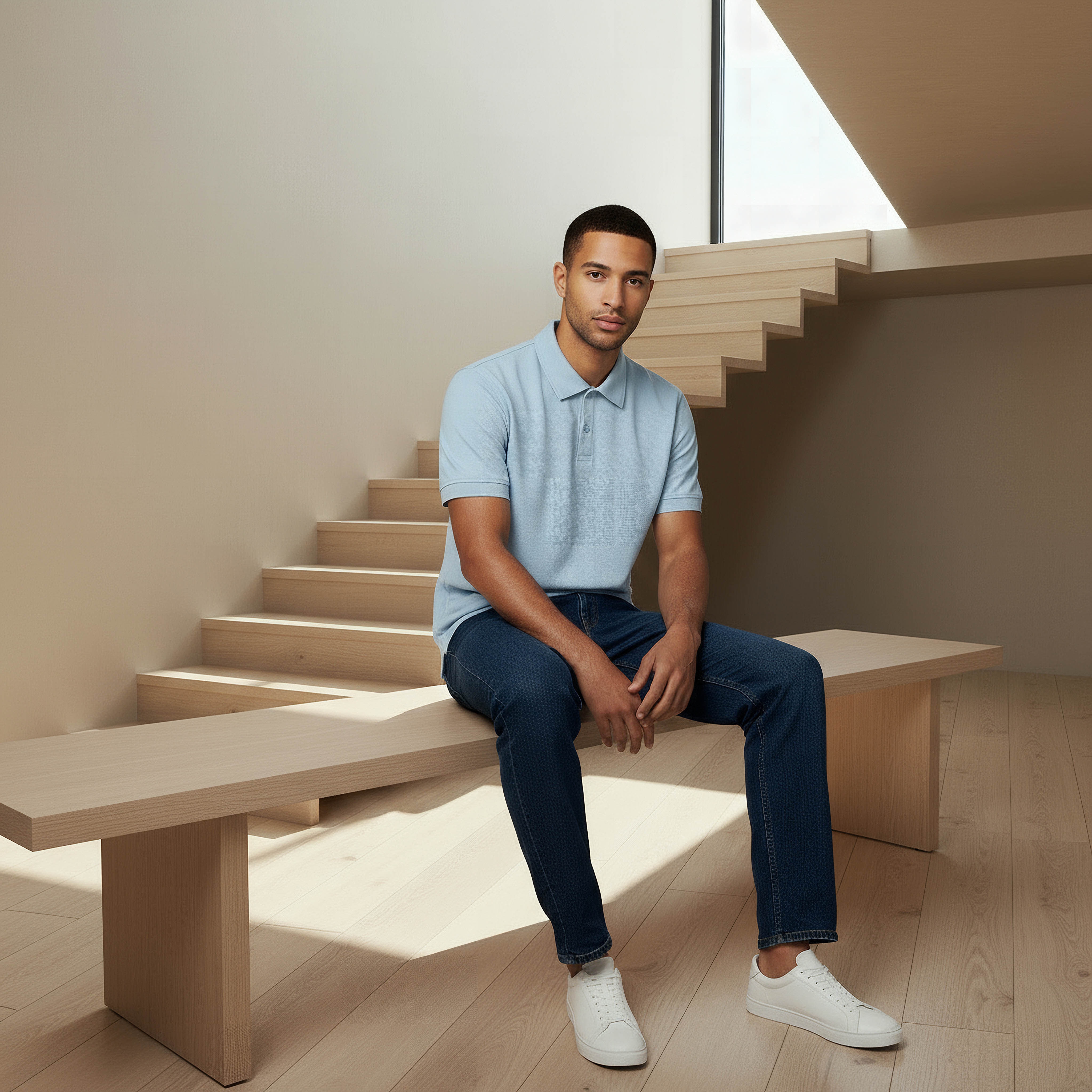 Men Short Sleeve Textured Polo T-shirt-men-clothing-tshirtsandpolos-polos-image-5