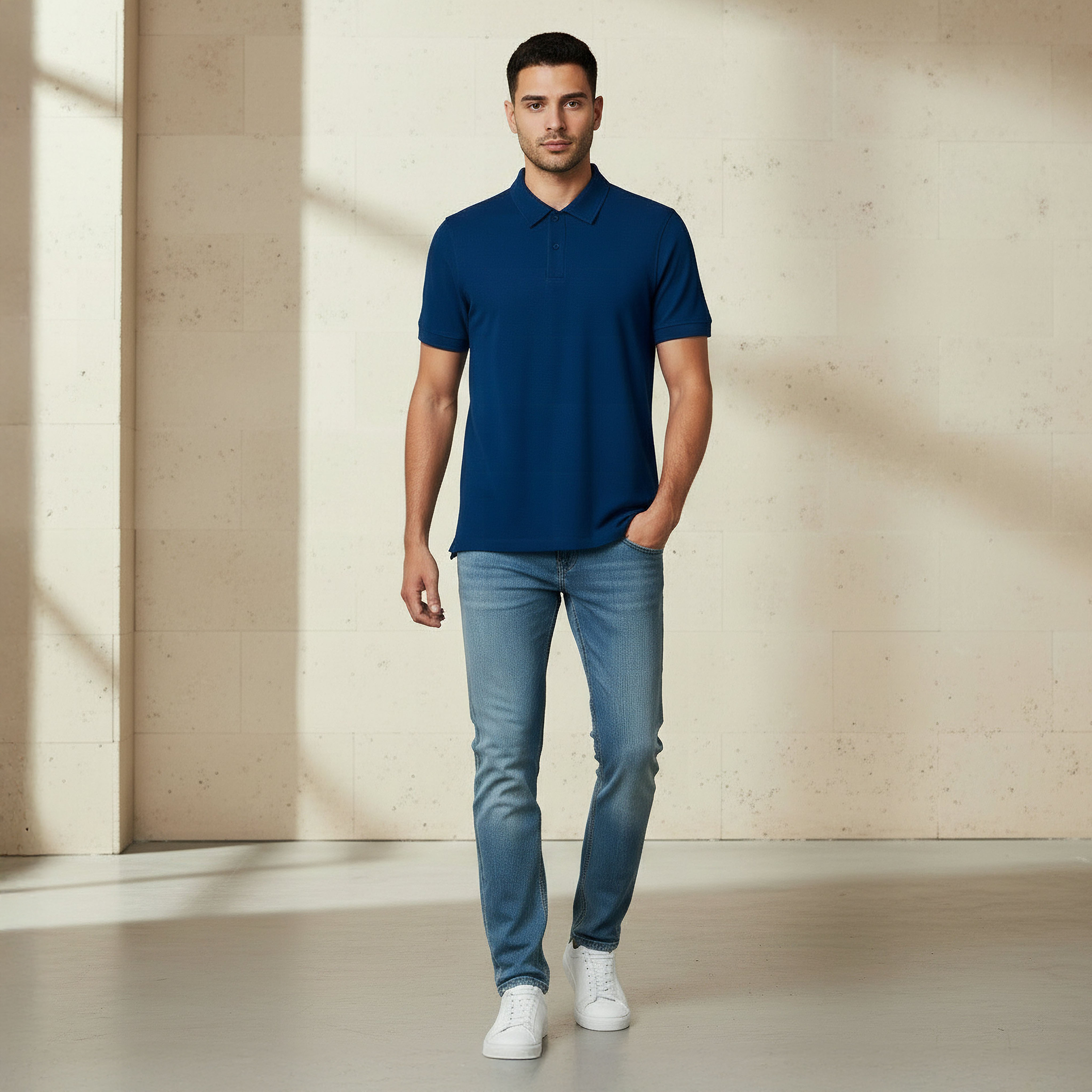 Men Short Sleeves Textured Polo T-shirt-men-clothing-tshirtsandpolos-polos-image-5