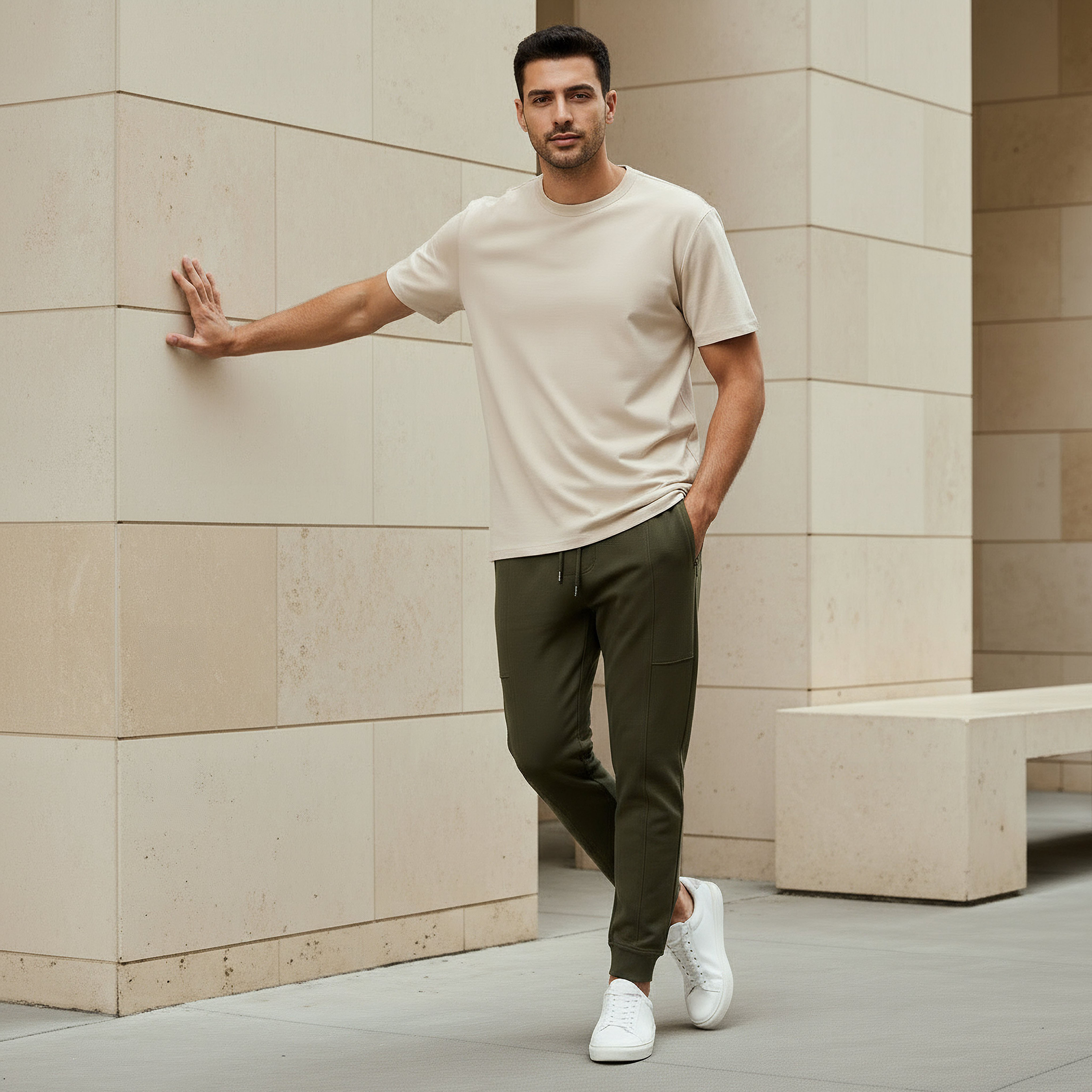 Men Relaxed Fit Crew Neck Short Sleeves T-shirt-men-clothing-tshirtsandpolos-tshirts-image-2