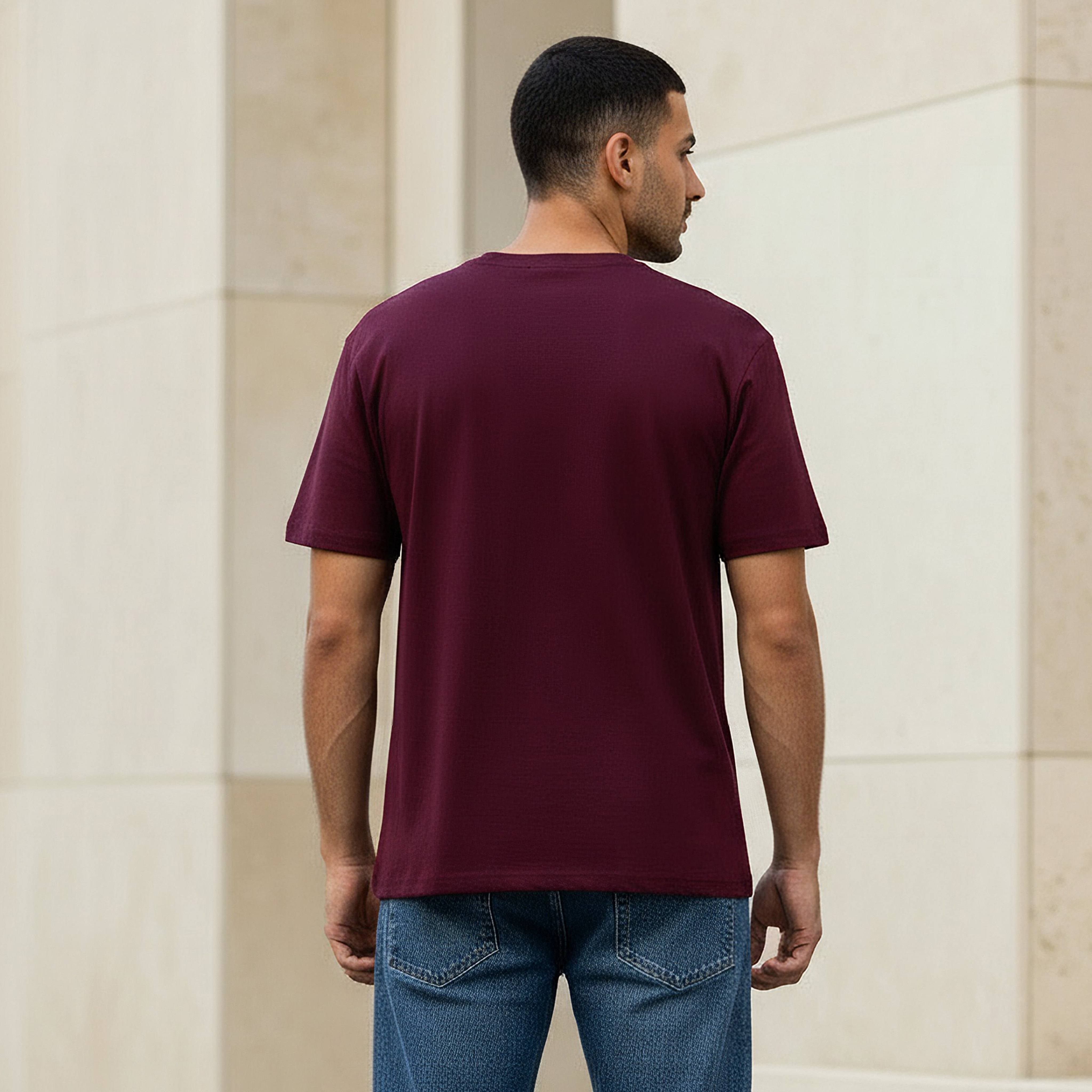 Men Relaxed Fit Crew Neck Short Sleeves T-shirt-men-clothing-tshirtsandpolos-tshirts-image-3