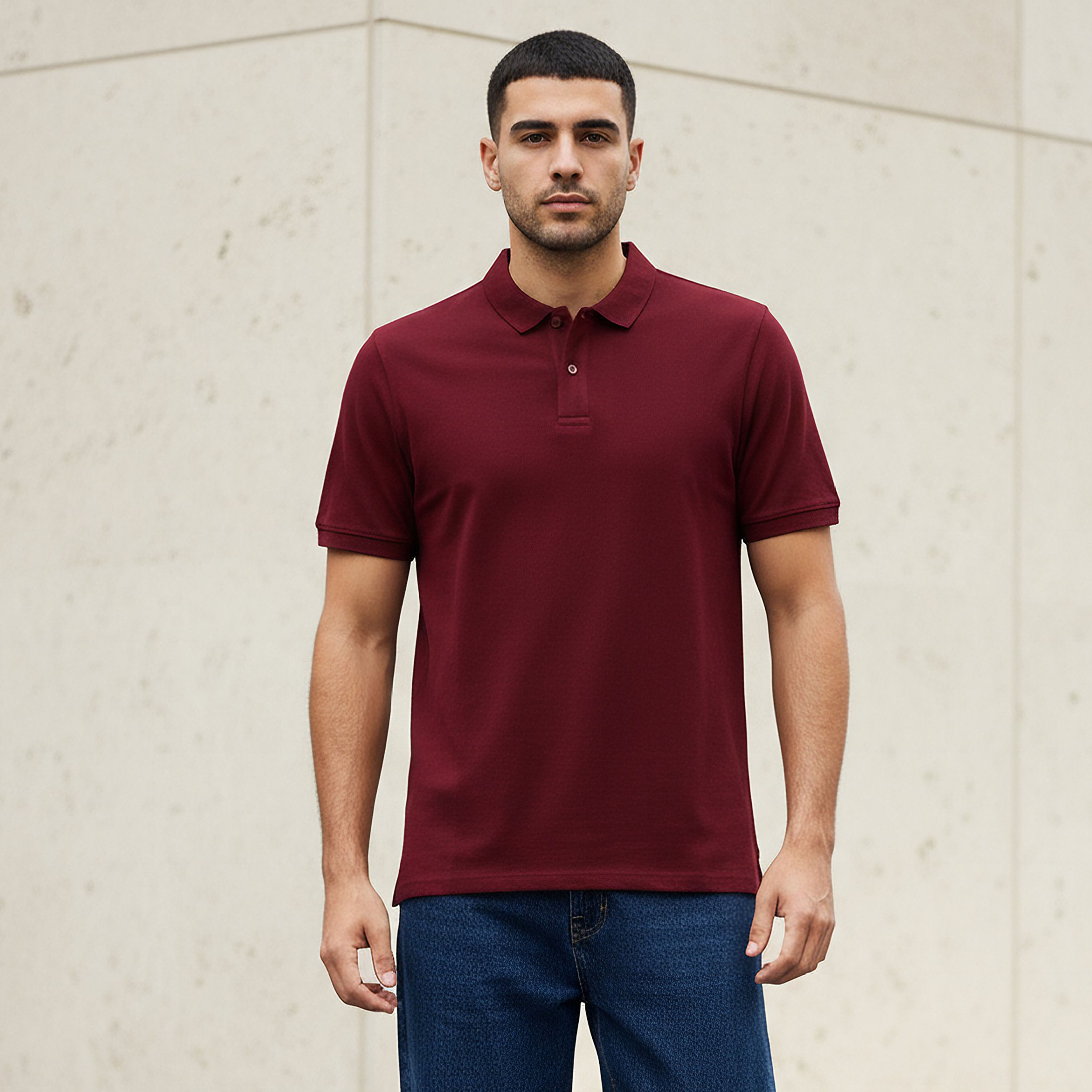 Men Short Sleeves Pique Polo T-shirt-men-clothing-tshirtsandpolos-polos-image-1
