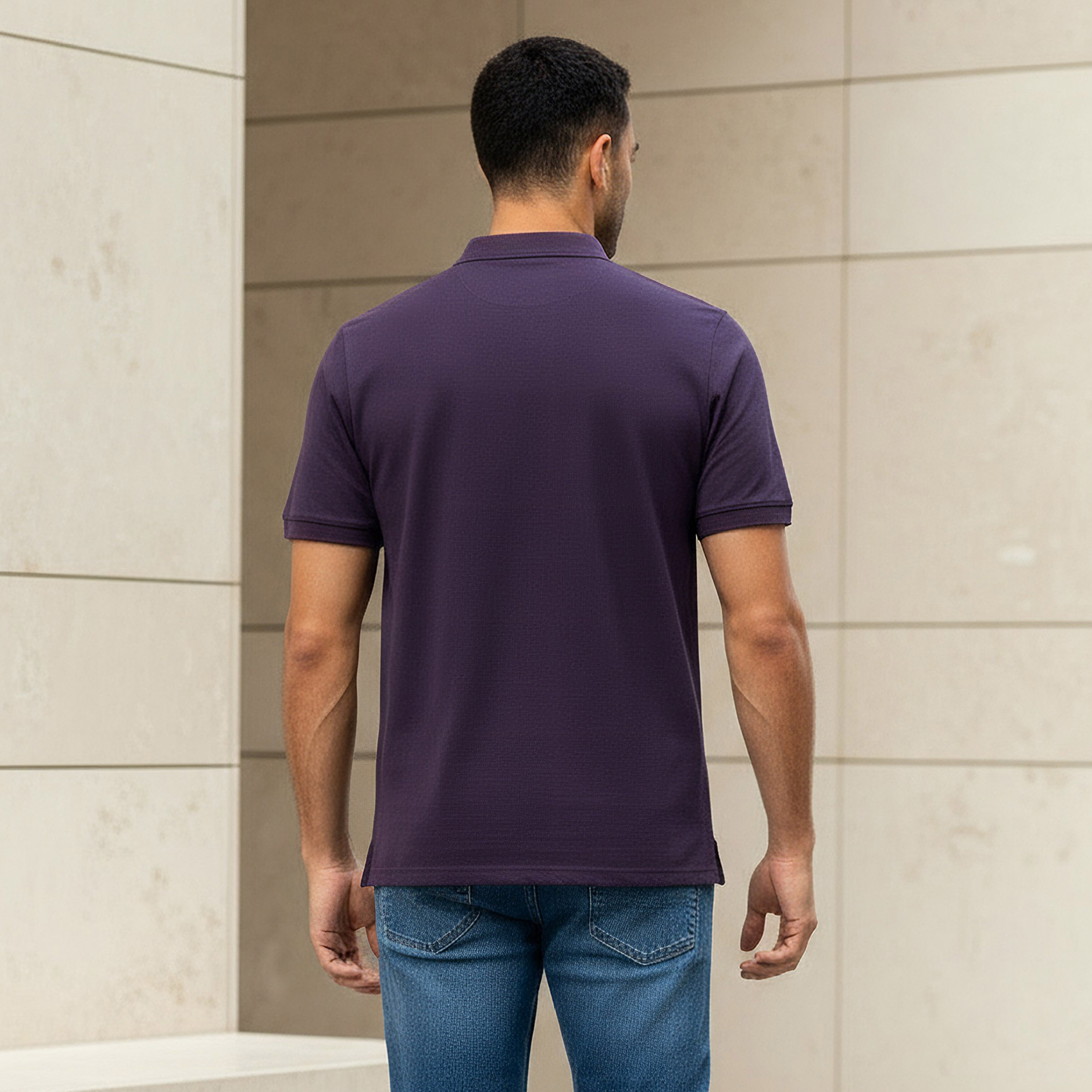 Men Short Sleeves Pique Polo T-shirt-men-clothing-tshirtsandpolos-polos-image-3