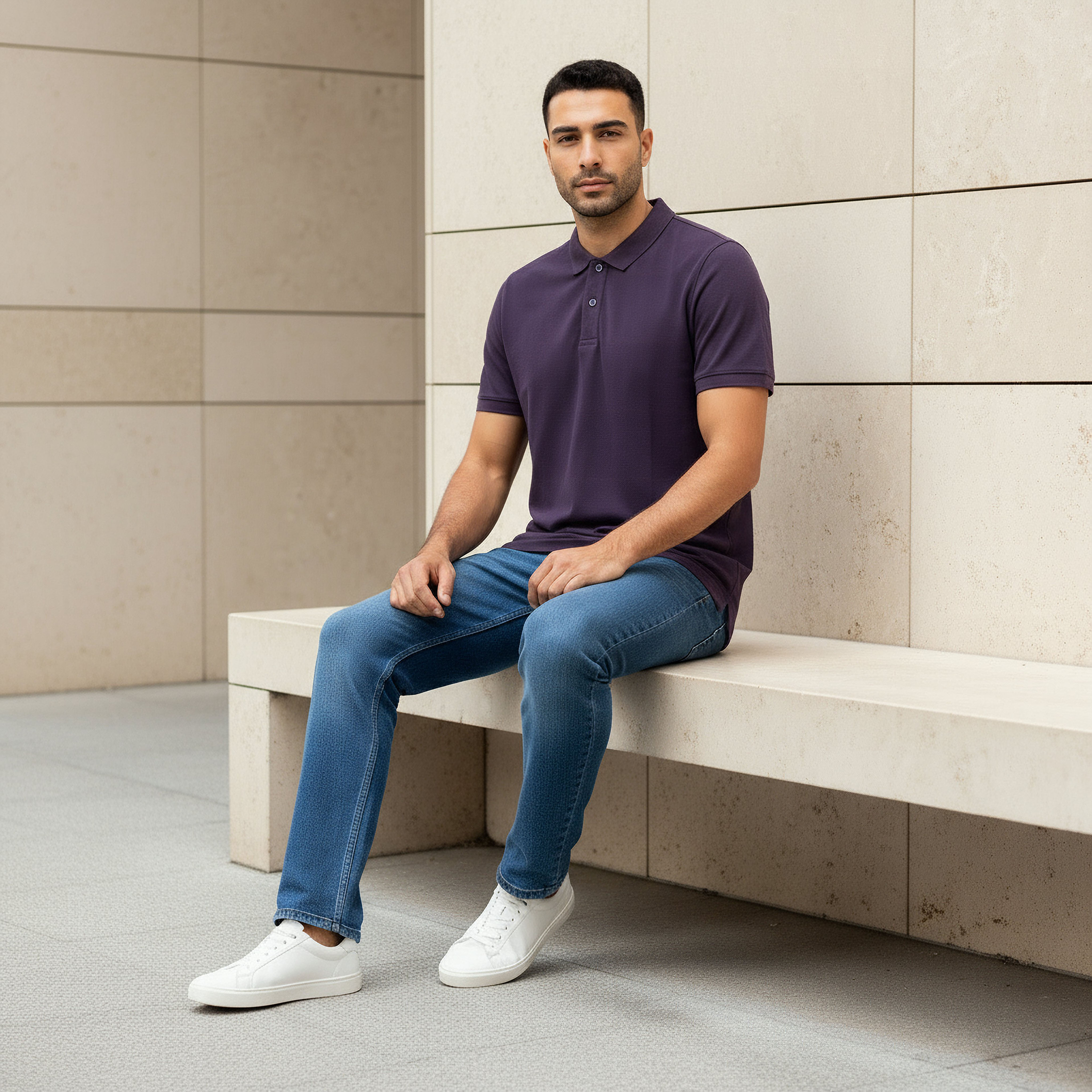 Men Short Sleeves Pique Polo T-shirt-men-clothing-tshirtsandpolos-polos-image-5