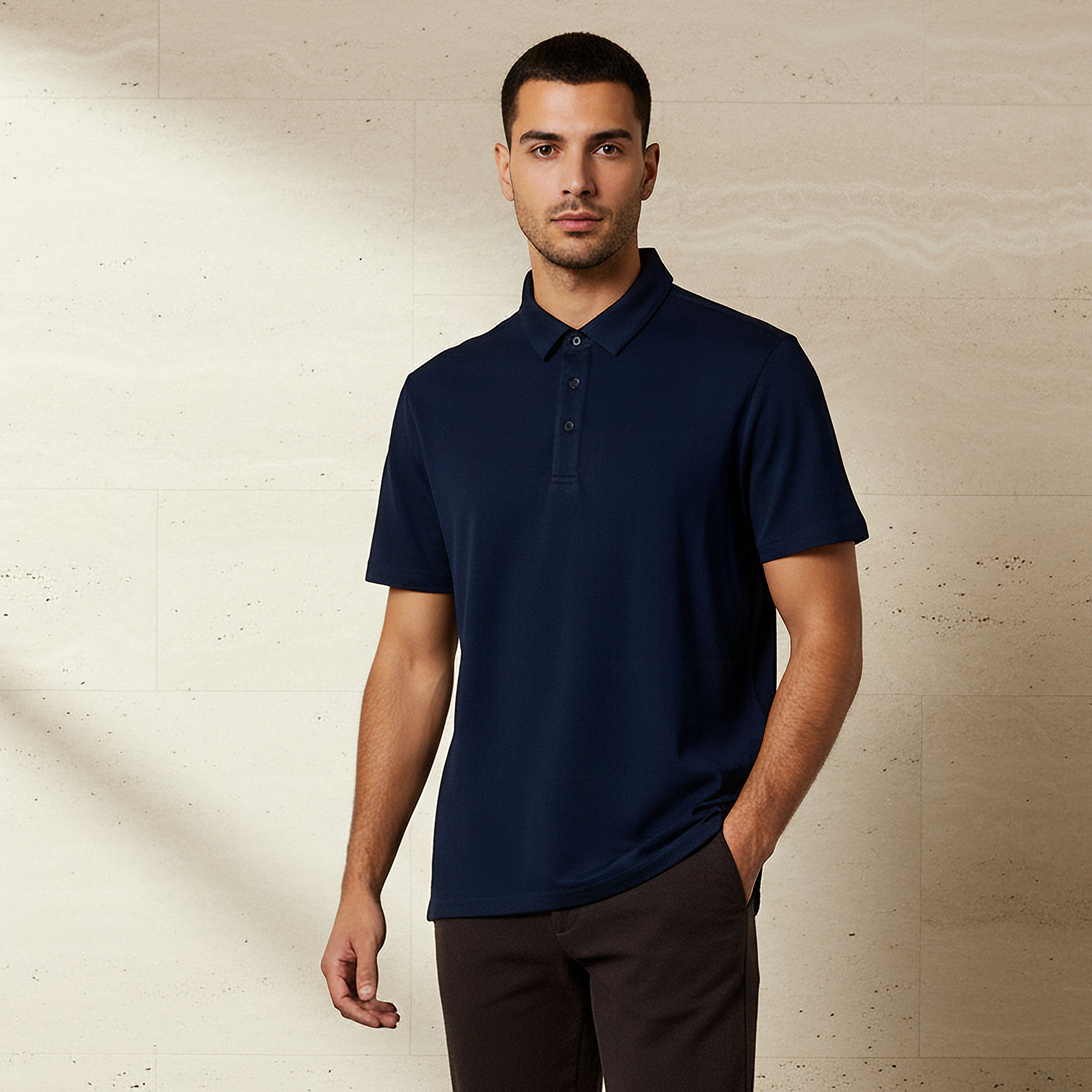 Men Short Sleeve Polo T-shirt-men-clothing-tshirtsandpolos-polos-image-1
