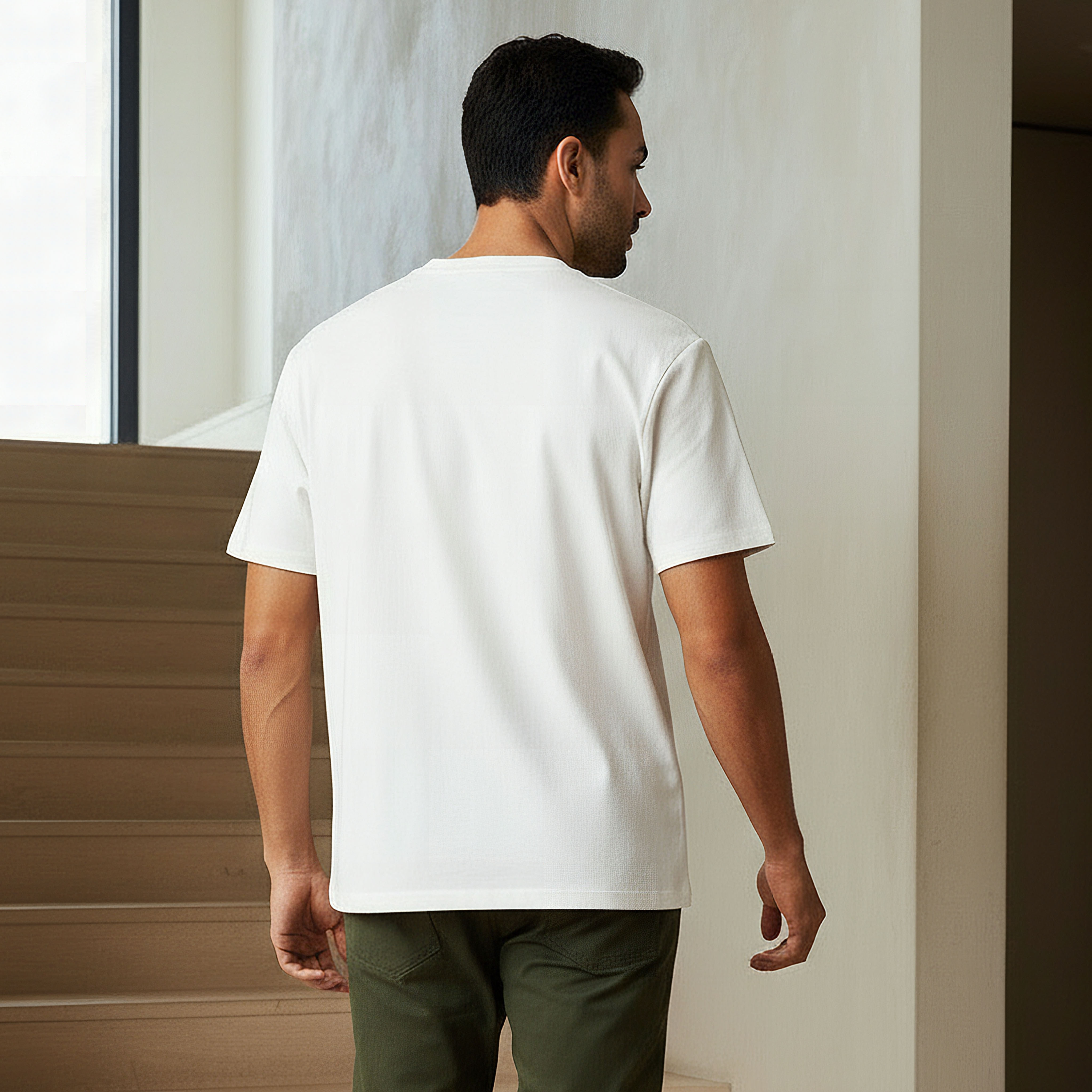 Men Relaxed Fit Crew Neck Short Sleeve Drop Shoulder T-shirt-men-clothing-tshirtsandpolos-tshirts-image-3