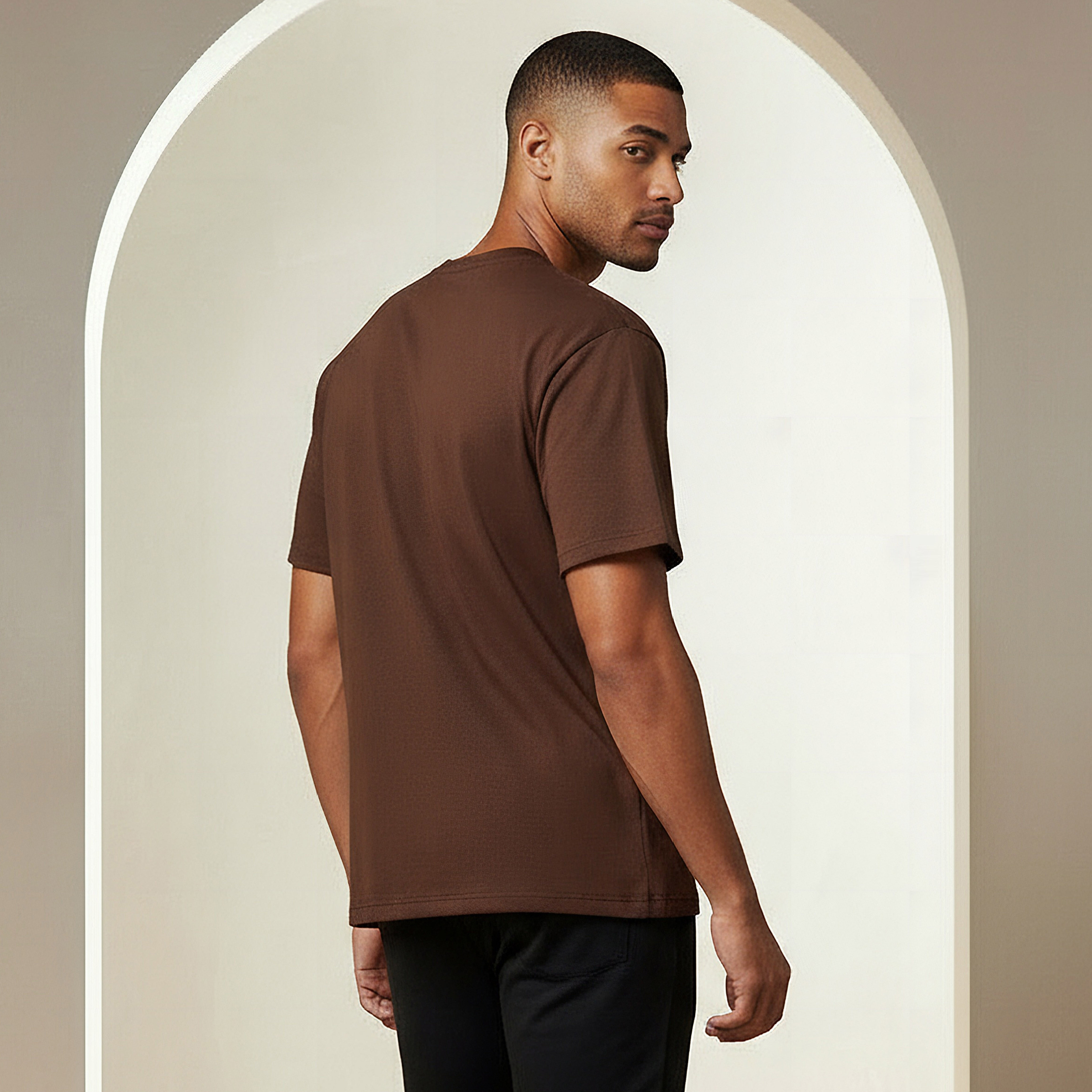 Men Relaxed Fit Crew Neck Short Sleeve Drop Shoulder T-shirt-men-clothing-tshirtsandpolos-tshirts-image-3