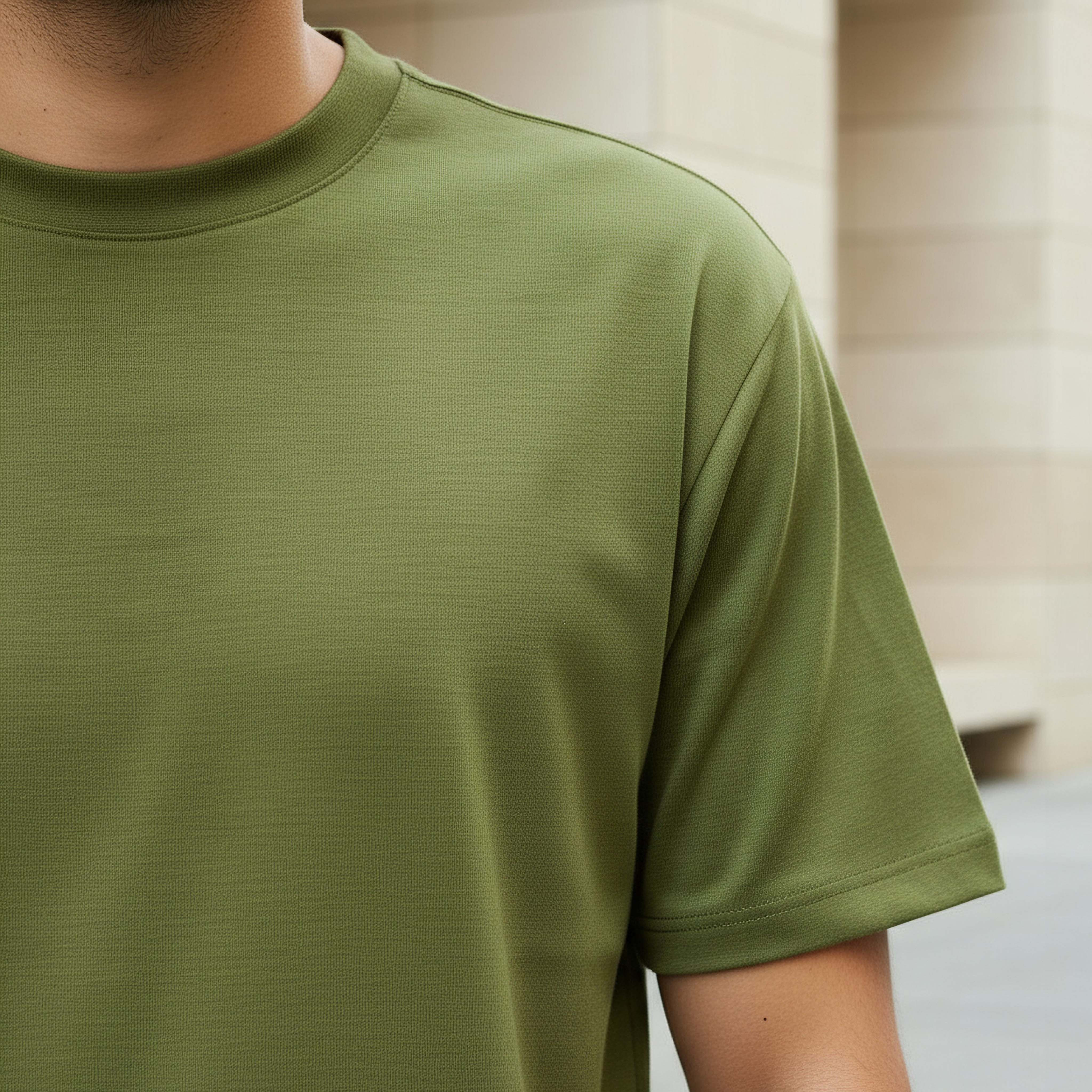 Men Relaxed Fit Crew Neck Drop Shoulder Sleeve T-shirt-men-clothing-tshirtsandpolos-tshirts-image-4