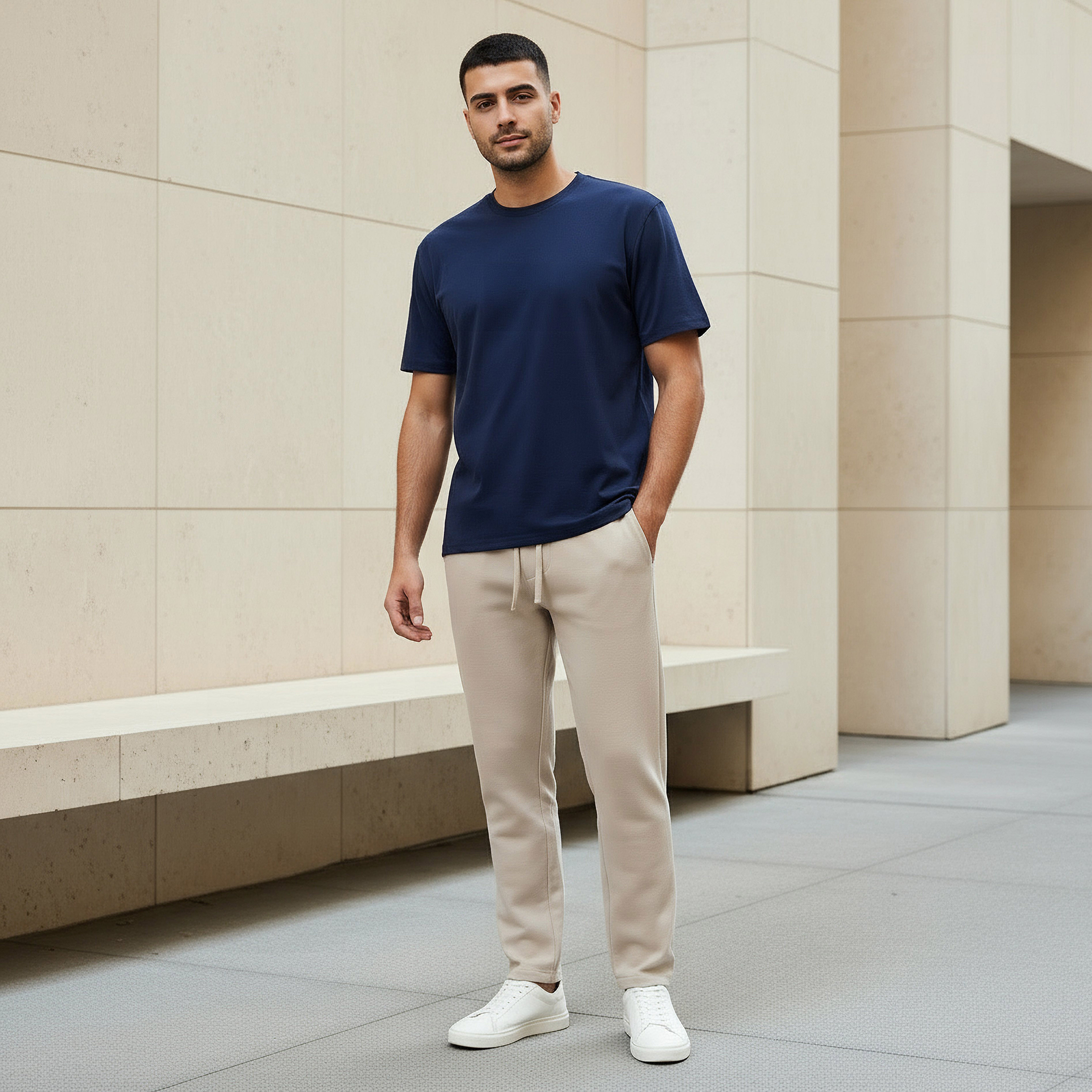 Men Relaxed Fit Crew Neck Short Sleeves T-shirt-men-clothing-tshirtsandpolos-tshirts-image-2