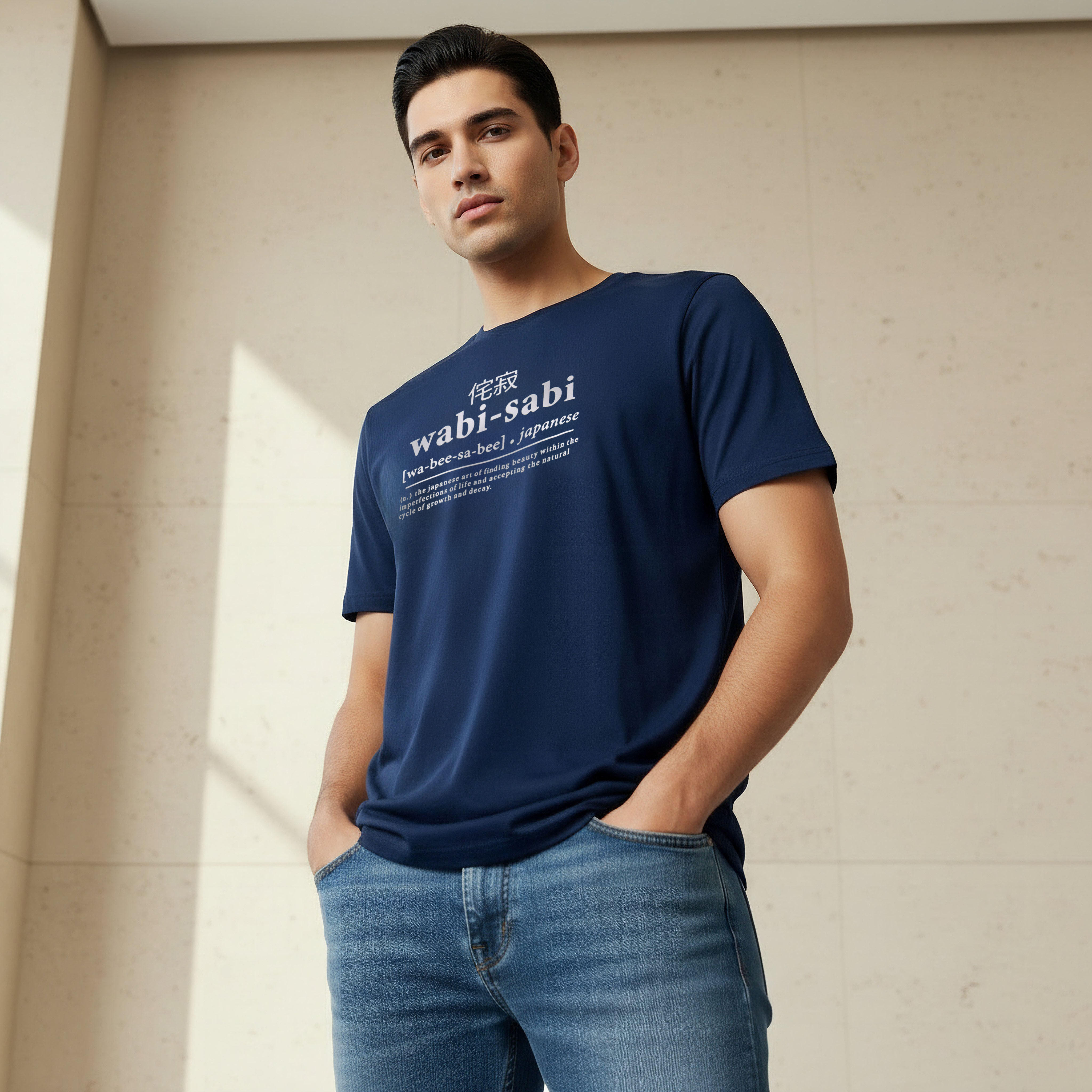 Men Slim Fit Crew Neck Short Sleeves Slogan Print T-shirt-men-clothing-tshirtsandpolos-tshirts-image-1